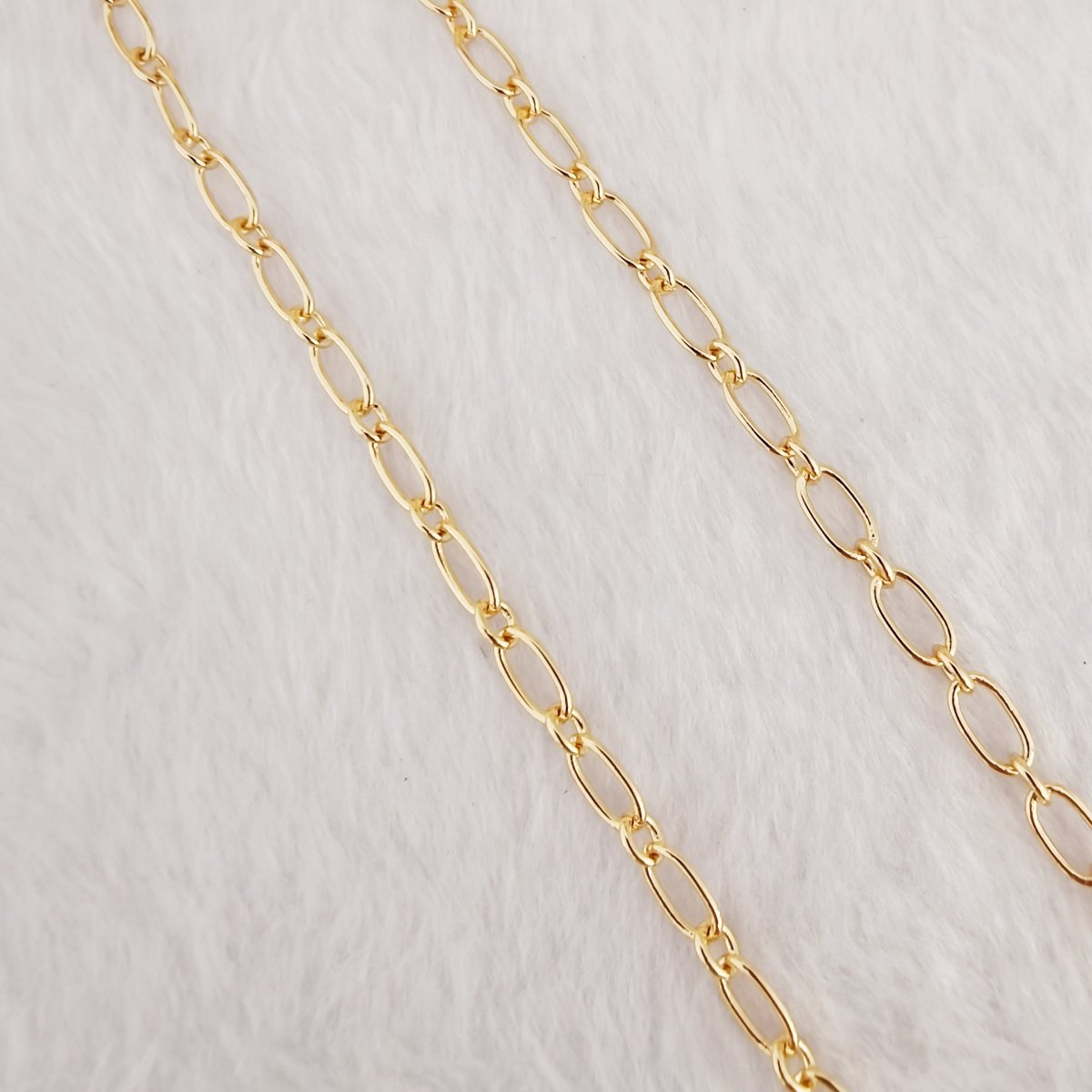 OS 24K Gold, 18K Gold, White Gold Filled CABLE Roll Chain For Jewelry Making, For Necklace Bracelet Anklet Supply Component | ROLL-478(XP-006), ROLL-480(XP-008), ROLL-483 (XP-011) Clearance Pricing