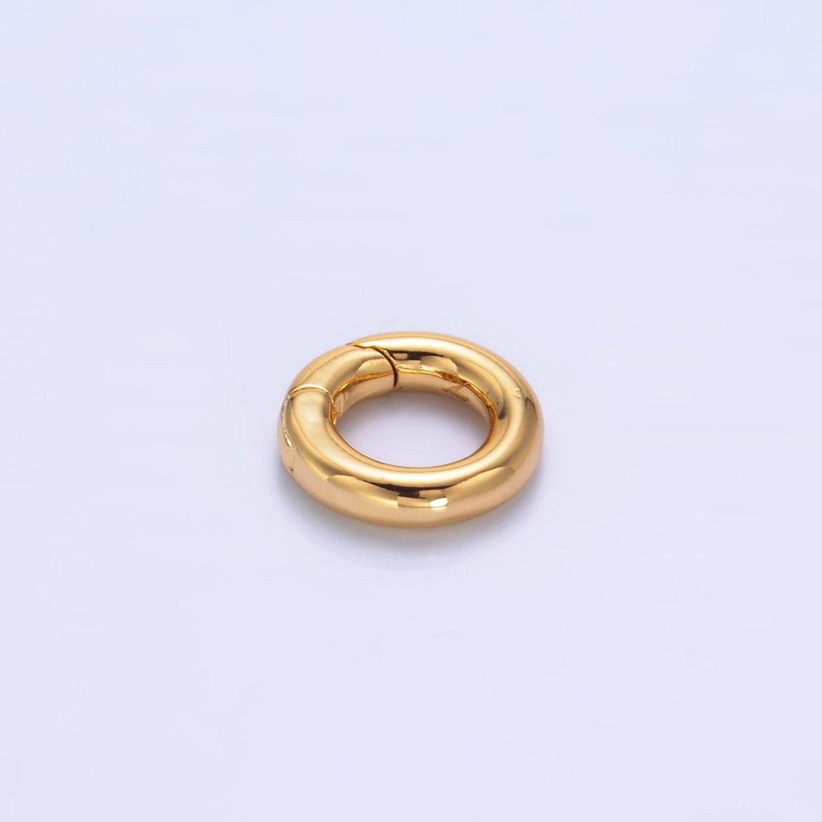 24K Gold Filled 10.5mm, 12mm Round Push Spring Gate Finding | Z1041 Z1042