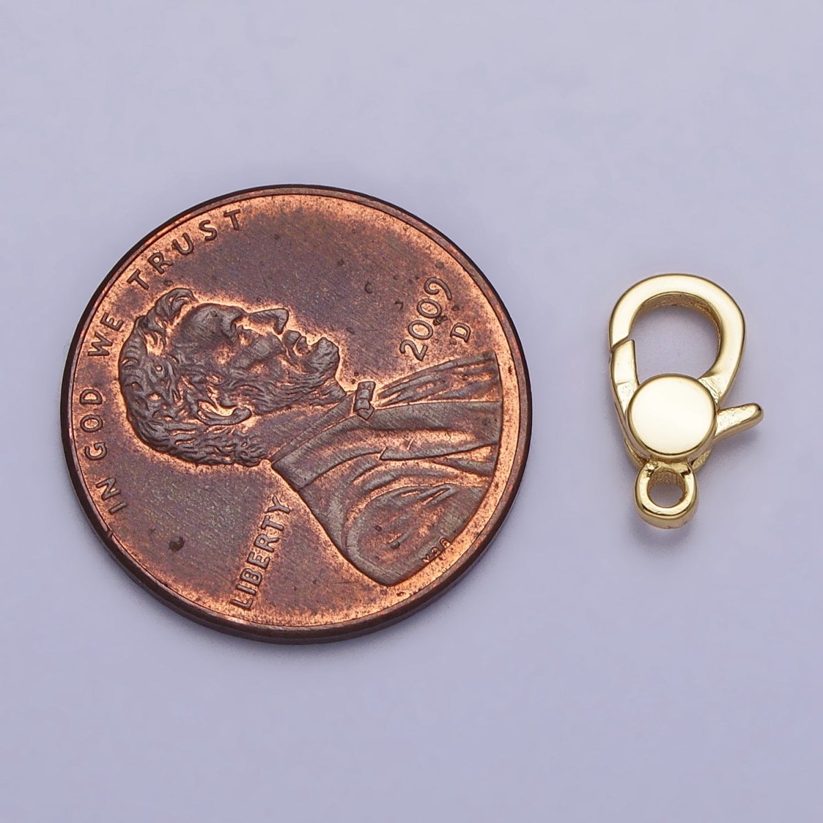 24K Gold Filled 10.8mm Oval Lobster Clasps Closure Supply in Gold & Silver | Z-141 Z-142