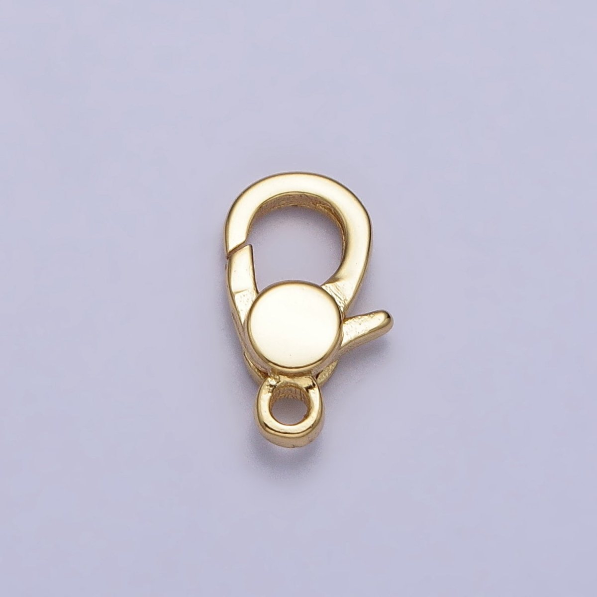 24K Gold Filled 10.8mm Oval Lobster Clasps Closure Supply in Gold & Silver | Z-141 Z-142