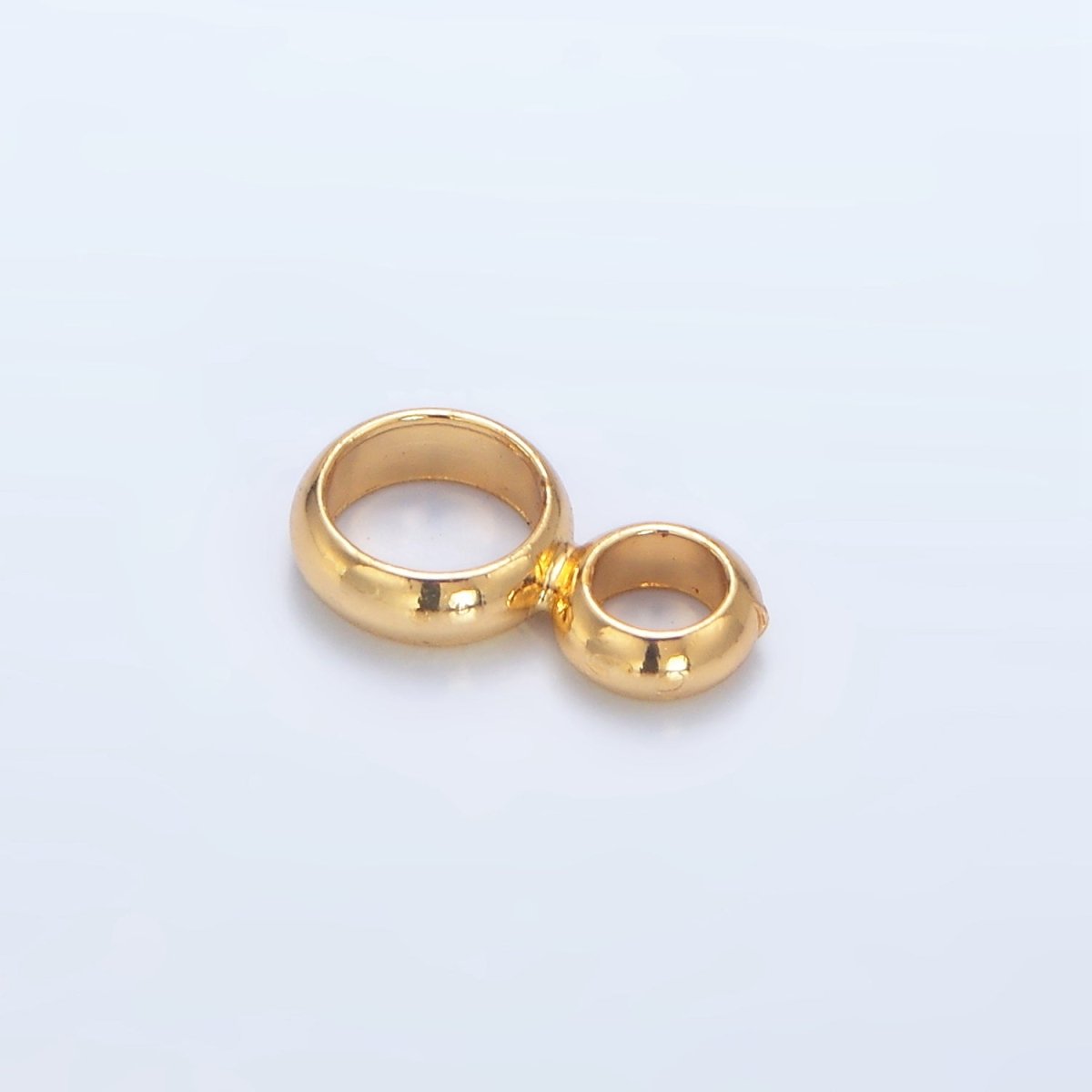 24K Gold Filled 10mm, 9mm Geometric Double Open Loop 8 Finding | Z1025 Z1026