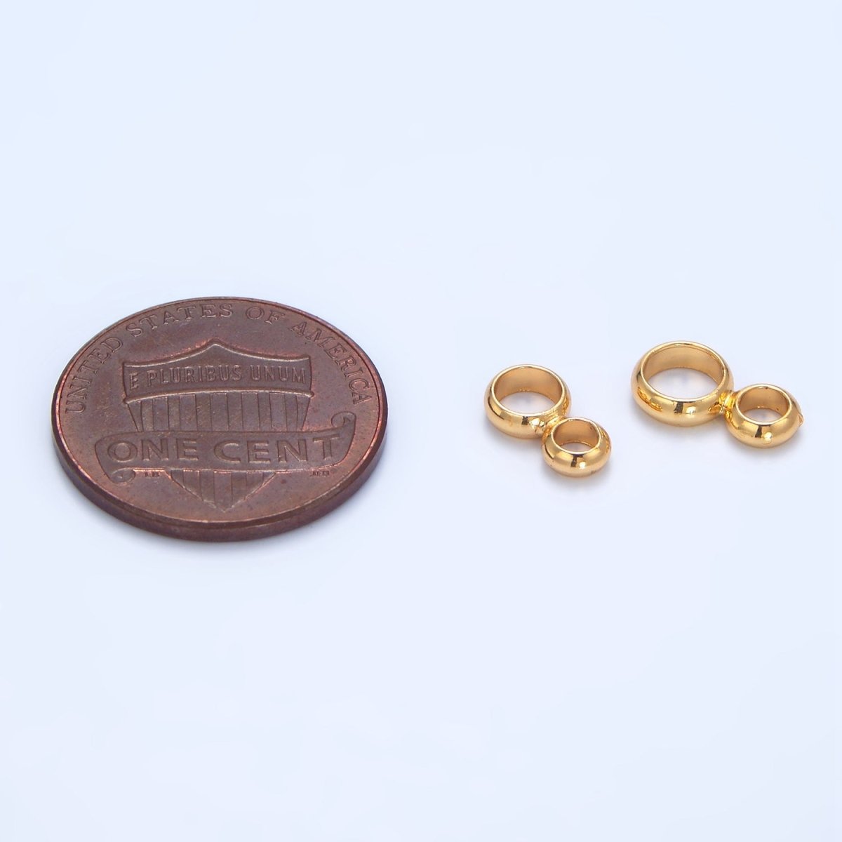 24K Gold Filled 10mm, 9mm Geometric Double Open Loop 8 Finding | Z1025 Z1026