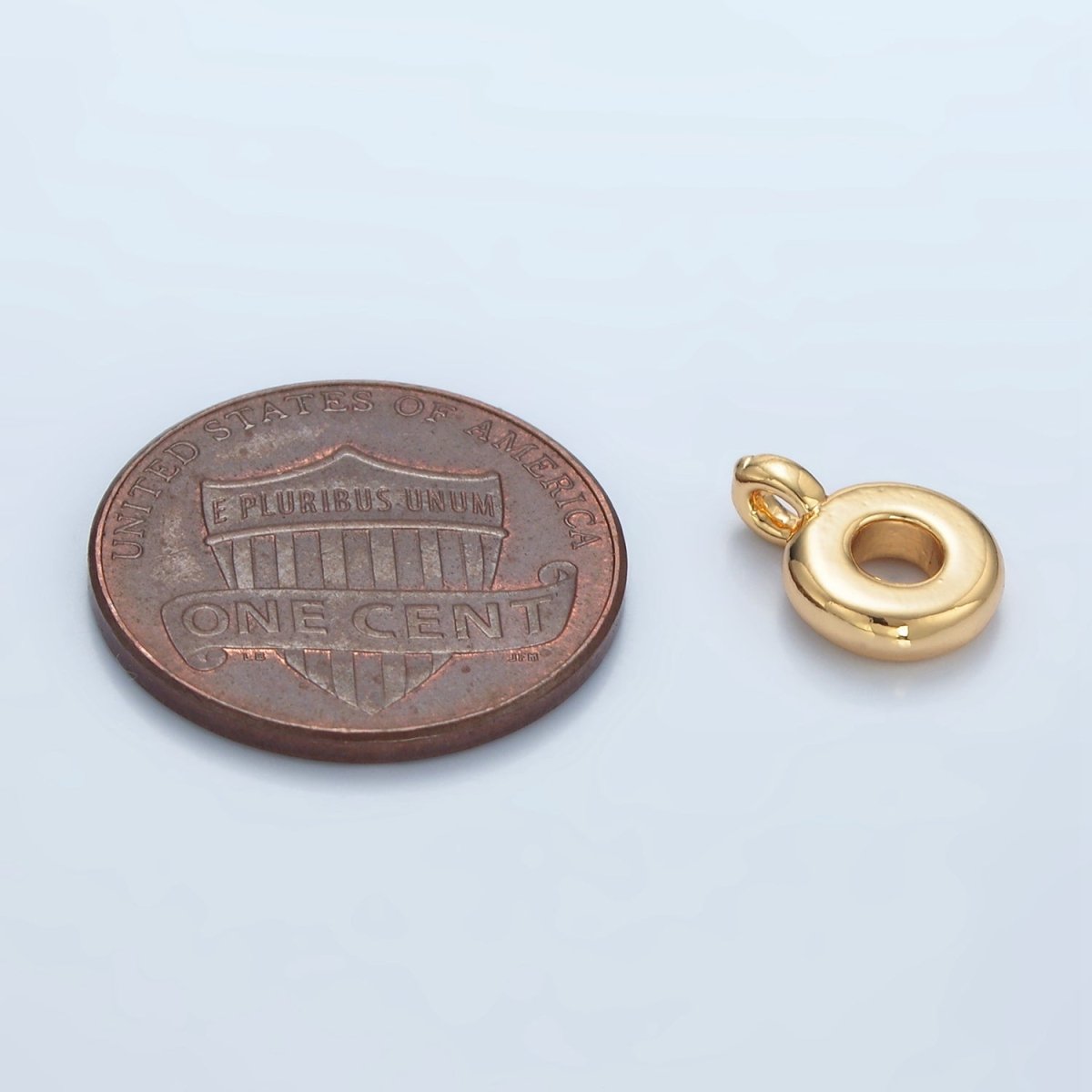 24K Gold Filled 10mm Rhondelle Bail Findings in God & Silver | Z944