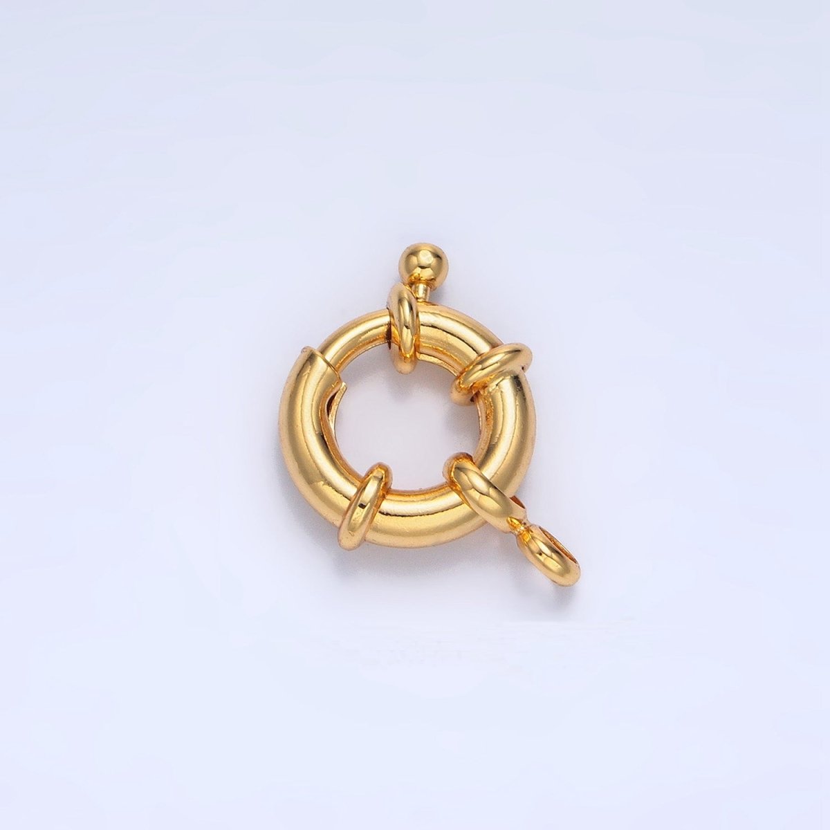 24K Gold Filled 11mm, 13mm, 15mm Single Loop Sailor Clasps Closure Findings | Z-942 Z-983 Z-941