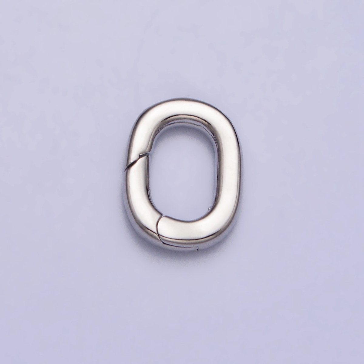 24K Gold Filled 12.5mm Oval Oblong Push Gate Spring Ring Enhancer Closure Supply in Gold & Silver | Z-117 Z-118