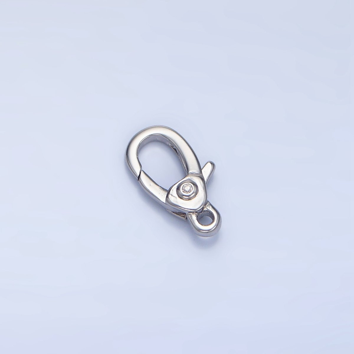 24K Gold Filled 12mm Clear CZ Lobster Claw Clasps Closure in Gold & Silver | Z963