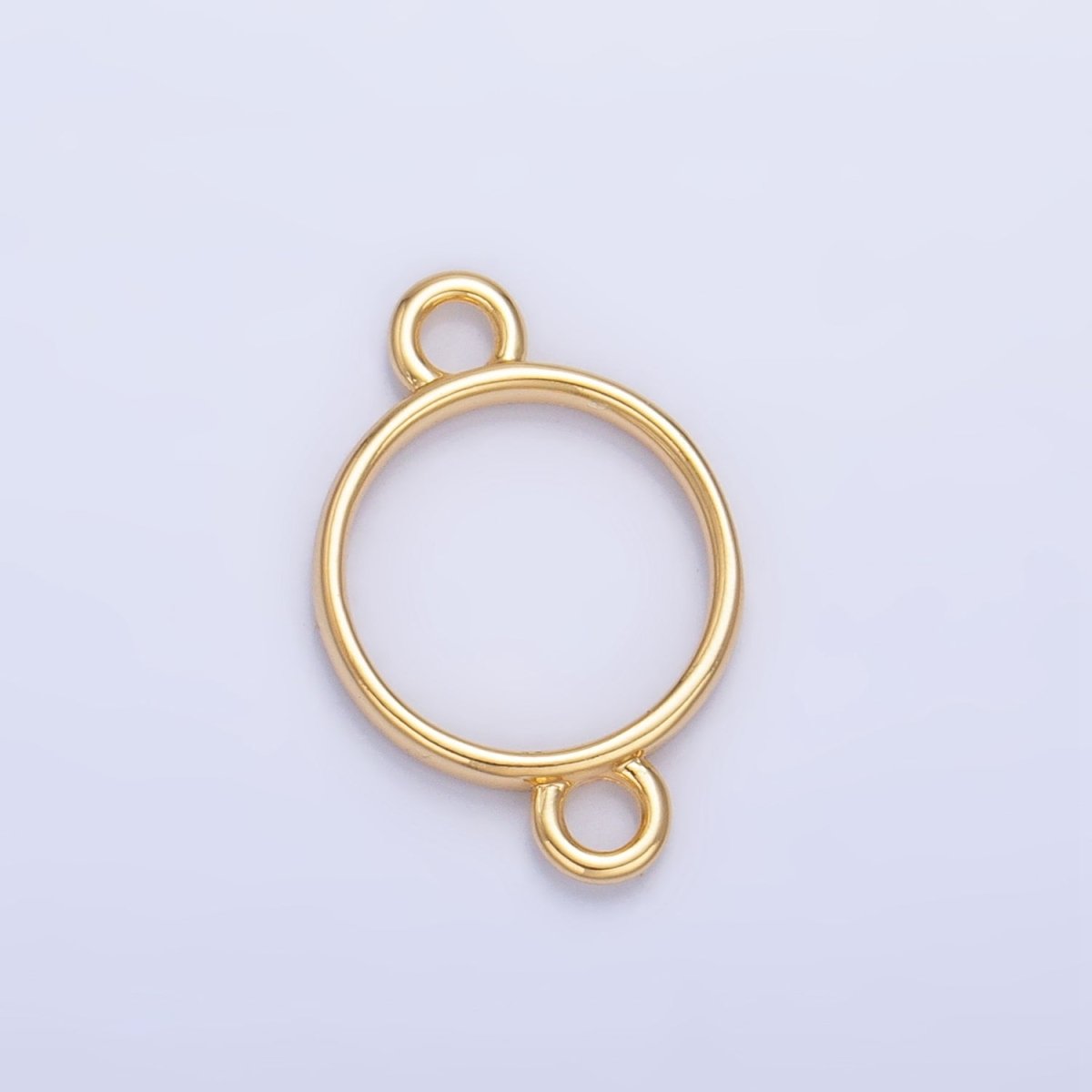 24K Gold Filled 12mm Open Minimalist Round Connector | F735 - DLUXCA