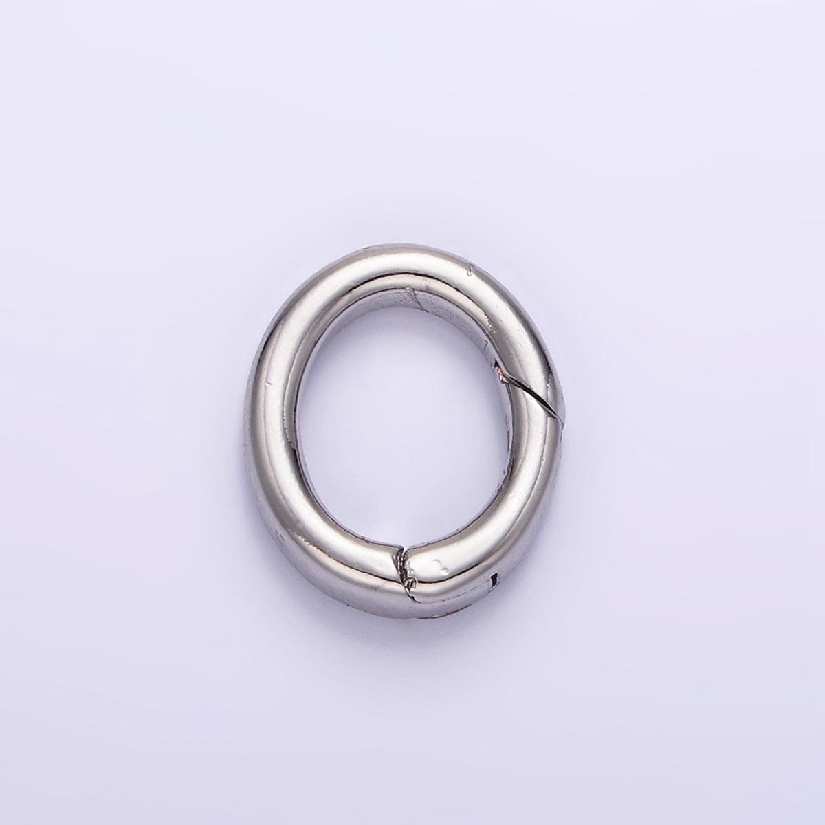 24K Gold Filled 14mm Oval Push Spring Gate Findings in Gold & Silver | Z798