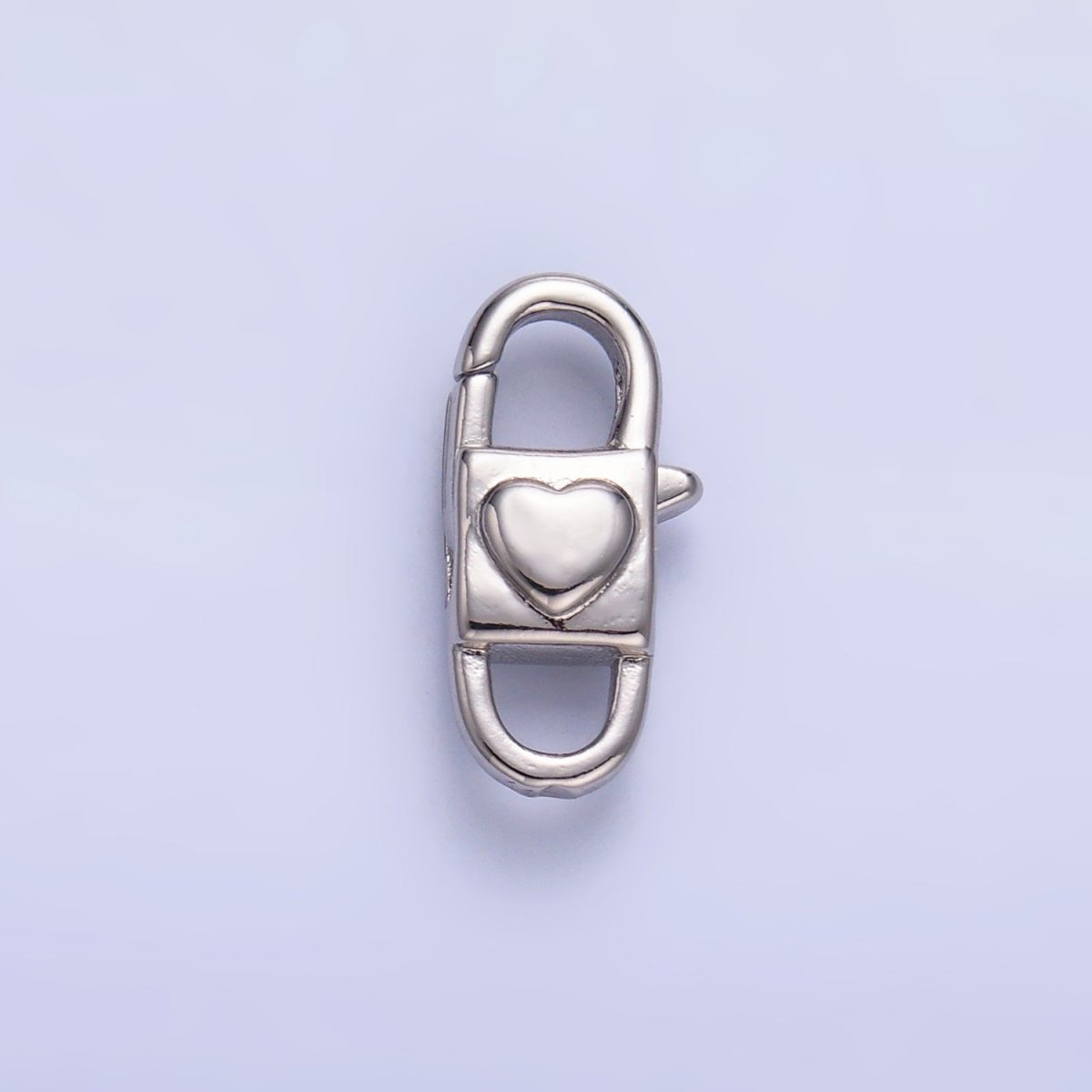 24K Gold Filled 15.5mm, 12.5mm Heart Oblong Lobster Clasps Closure Findings in Gold & Silver | Z1081 Z1082