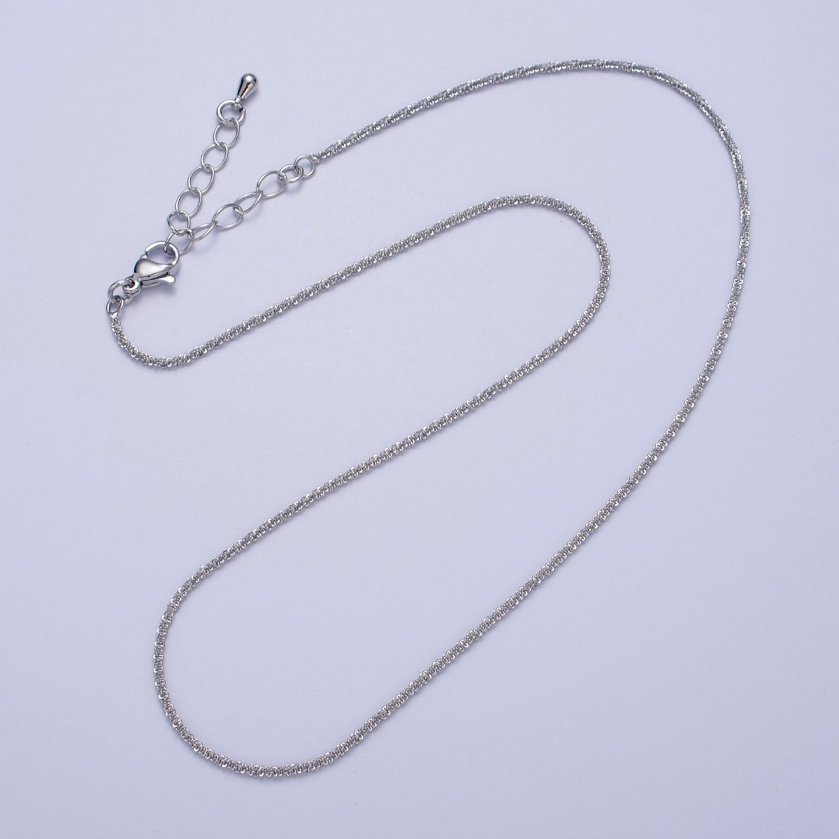 24K Gold Filled 1.5mm Byzantine Twist 17.5 Inch Gold, Silver Chain | WA-1257 WA-1295 Clearance Pricing