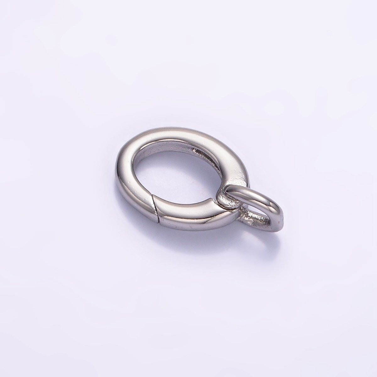 24K Gold Filled 15mm Oval Push Gate Enhancer Findings in Gold & Silver | Z808