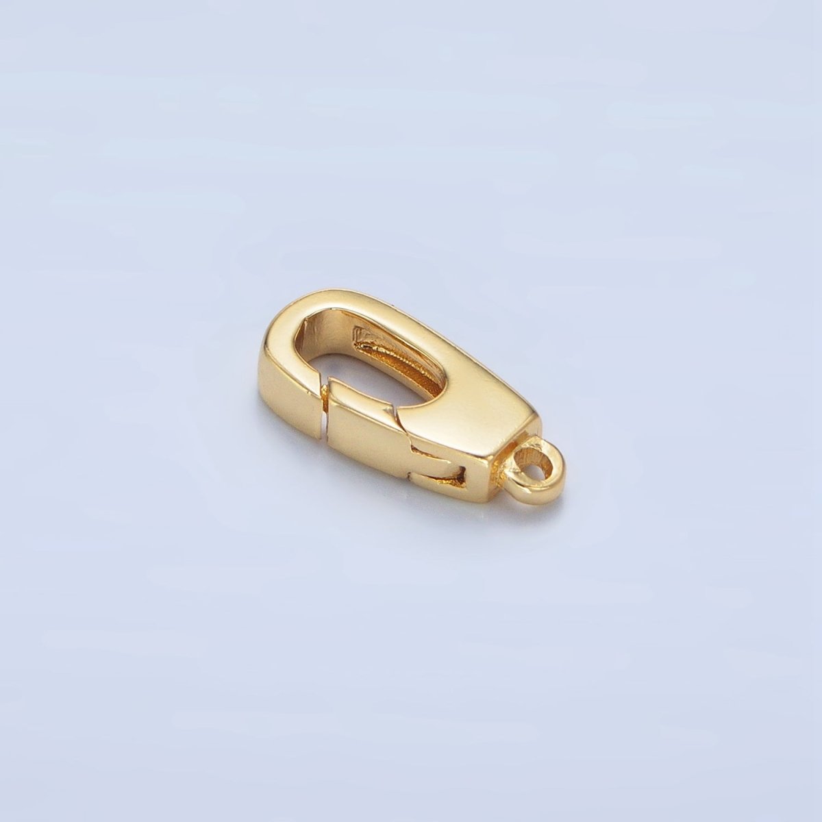 24K Gold Filled 15mm Triggerless Push Rectangle Lobster Clasps Closure Findings in Gold & Silver | Z960