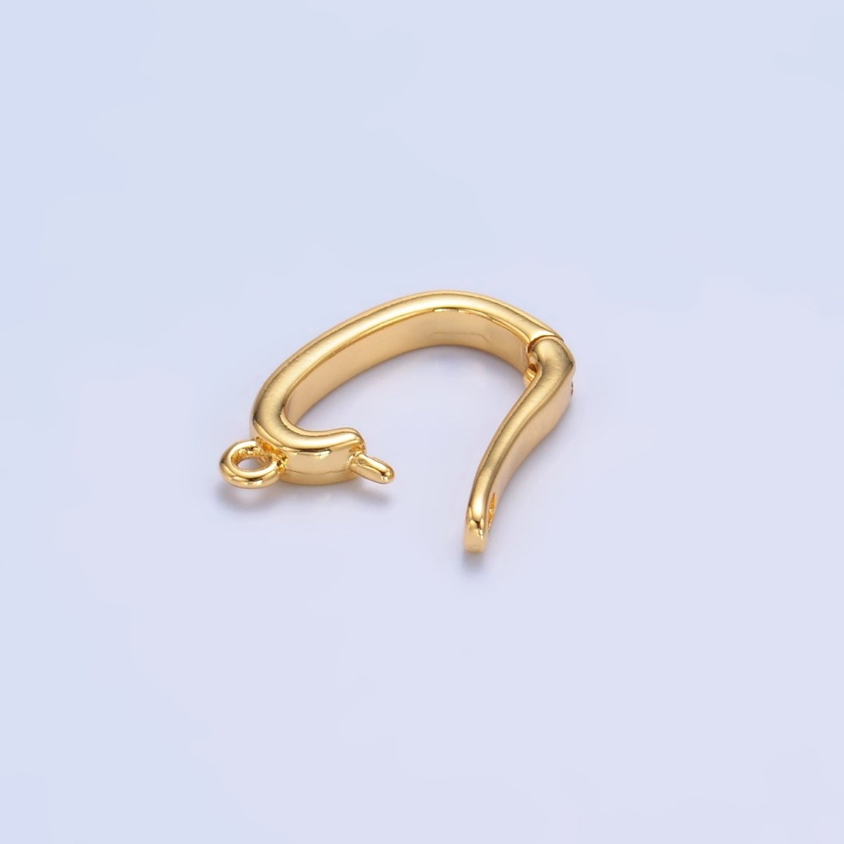 24K Gold Filled 16mm Minimalist Snap Latch Bail Finding in Gold & Silver | Z1083
