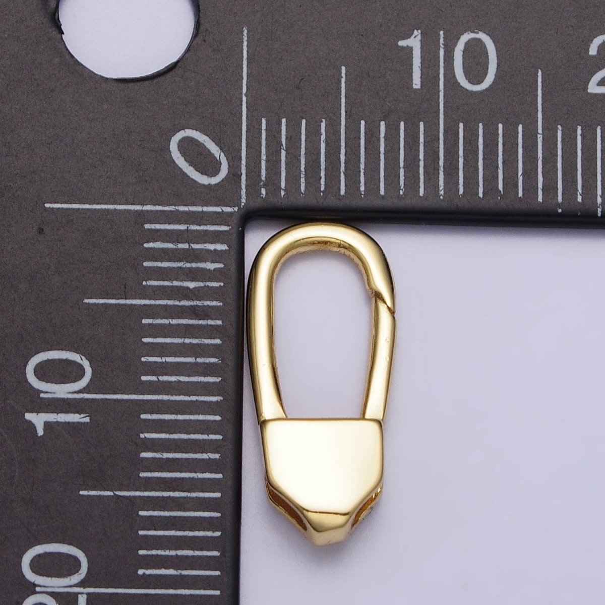 24K Gold Filled 17mm Long Oblong Triggerless Push Closure Supply in Gold & Silver | Z-115 Z-116