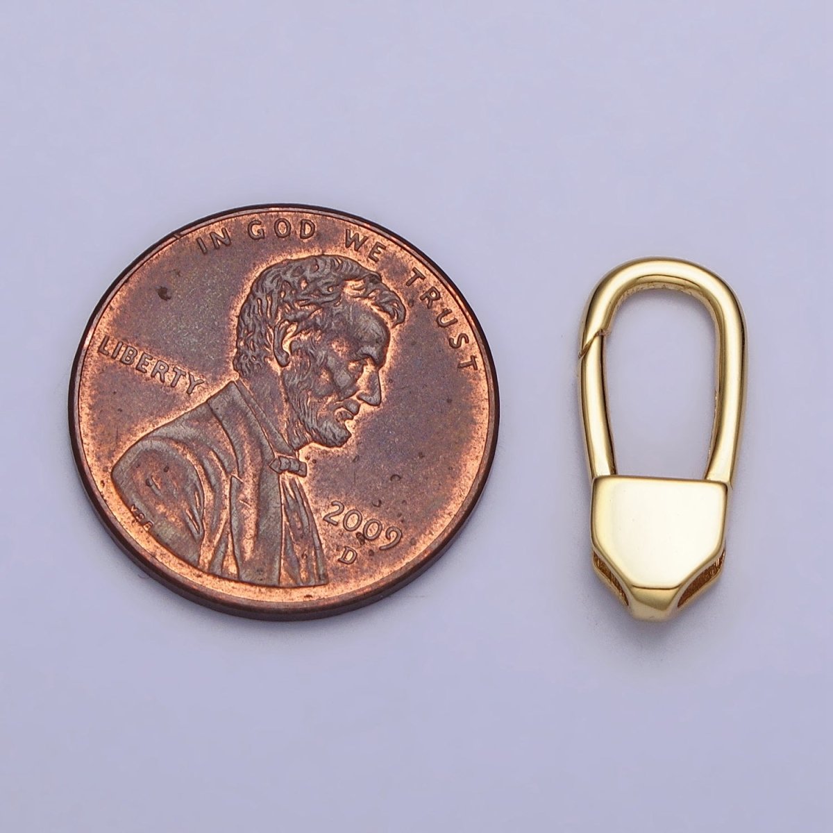 24K Gold Filled 17mm Long Oblong Triggerless Push Closure Supply in Gold & Silver | Z-115 Z-116