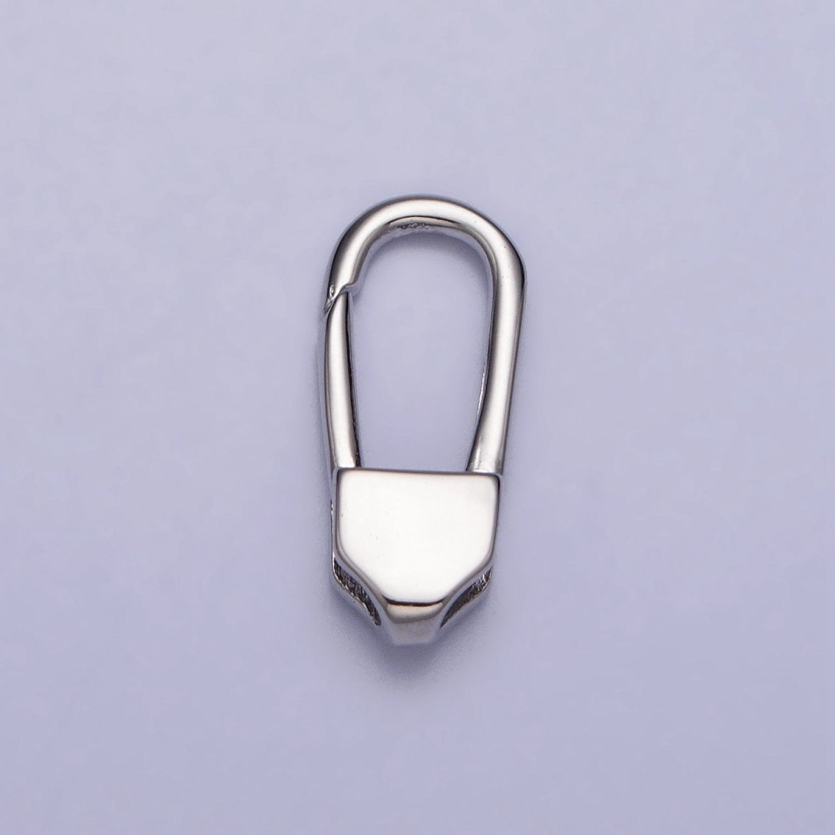 24K Gold Filled 17mm Long Oblong Triggerless Push Closure Supply in Gold & Silver | Z-115 Z-116