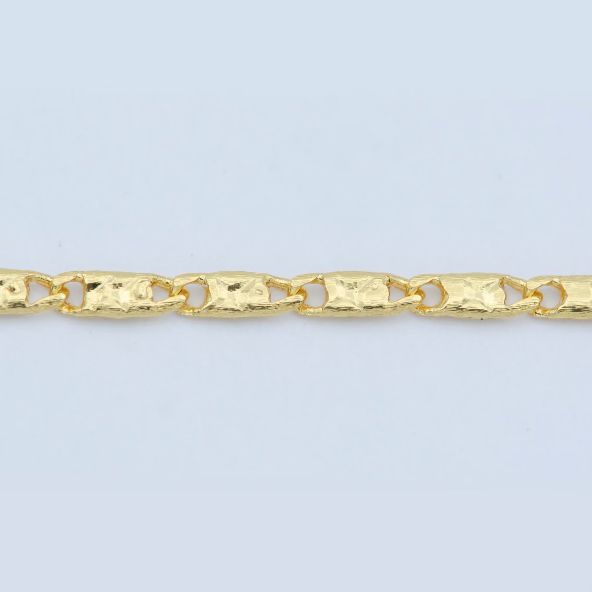 24K Gold Filled 1.7mm Scroll 17.7 Inch Chain Necklace | WA-188 Clearance Pricing