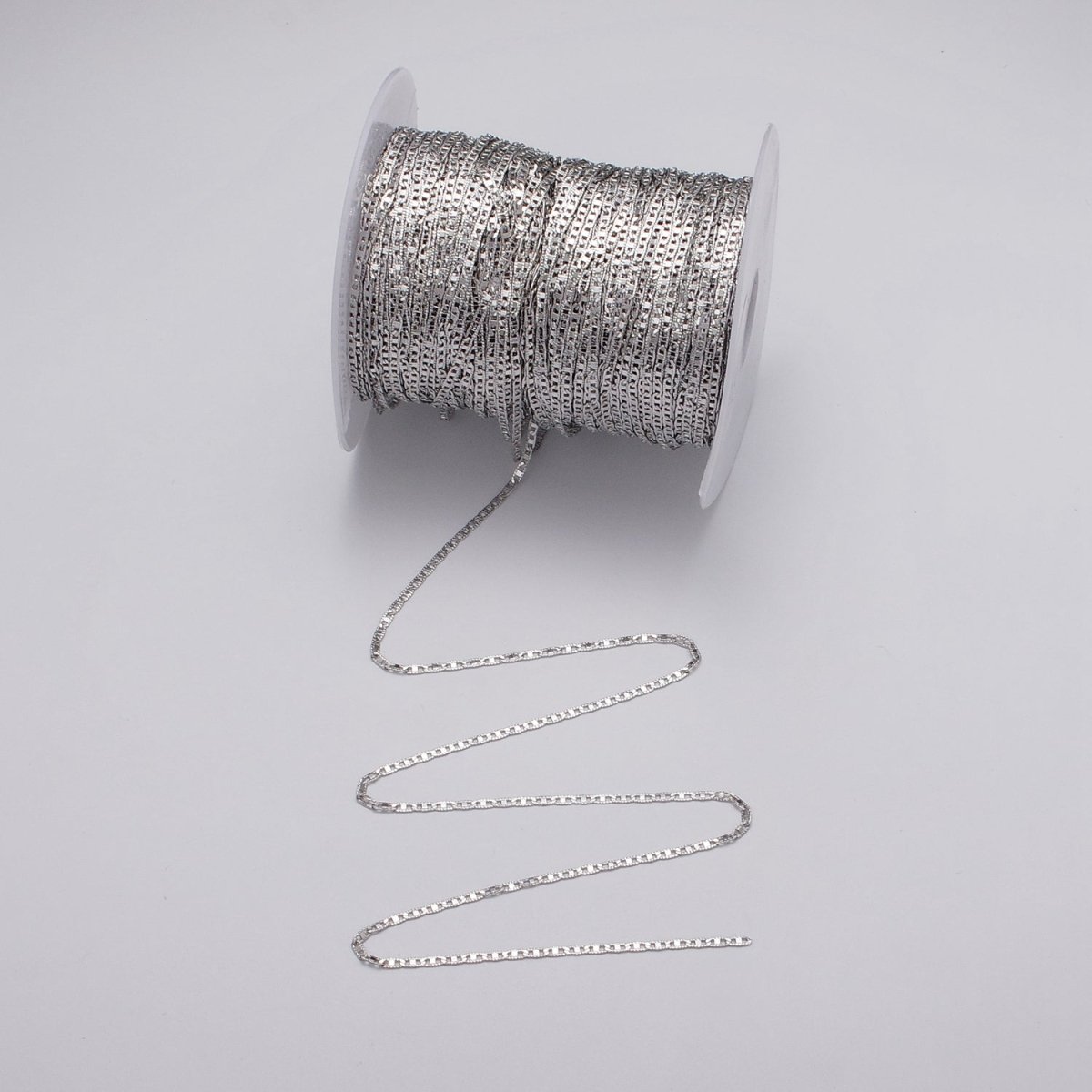 24K Gold Filled 1.8mm Textured Mariner Anchor Unfinished Chain by Yard in Gold & Silver | ROLL-1042, ROLL-1089 Clearance Pricing