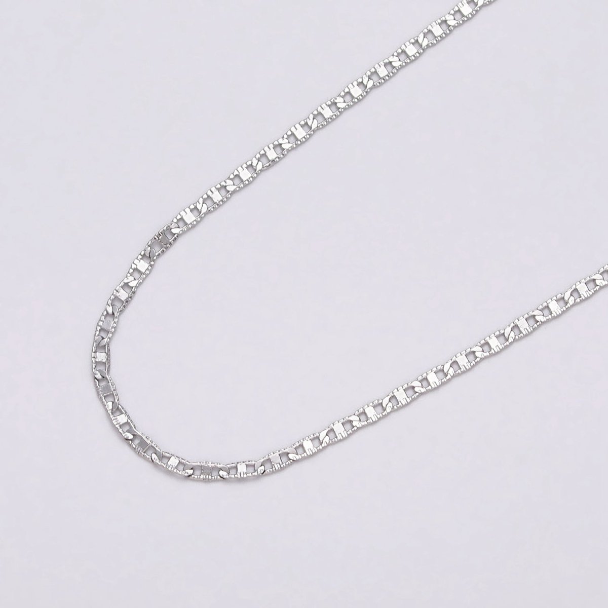 24K Gold Filled 1.8mm Textured Mariner Anchor Unfinished Chain by Yard in Gold & Silver | ROLL-1042, ROLL-1089 Clearance Pricing