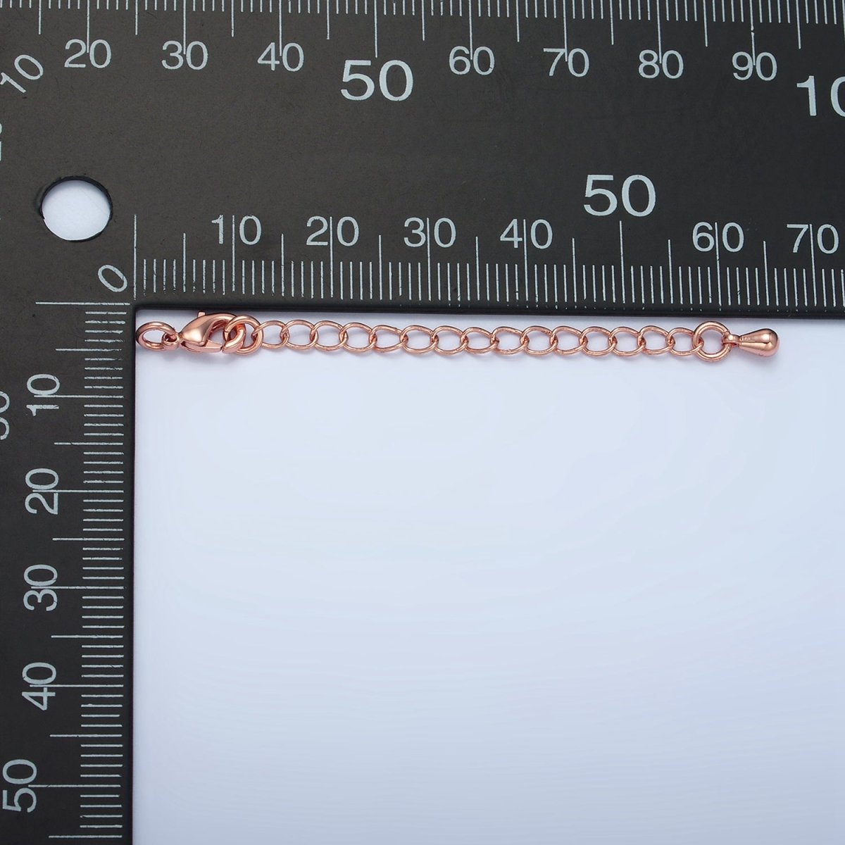 24K Gold Filled 2 Inch Extender Lobster Clasps Closure Findings Set in Gold, Rose Gold, Silver | Z881