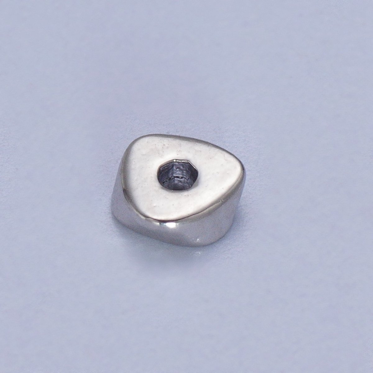 24K Gold Filled 20 Pieces 4mm Geometric Triangle Bead Supply in Gold & Silver | K-311 K-315