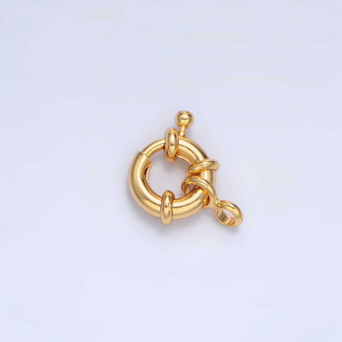 24K Gold Filled 11mm, 13mm, 15mm Single Loop Sailor Clasps Closure Findings | Z-942 Z-983 Z-941