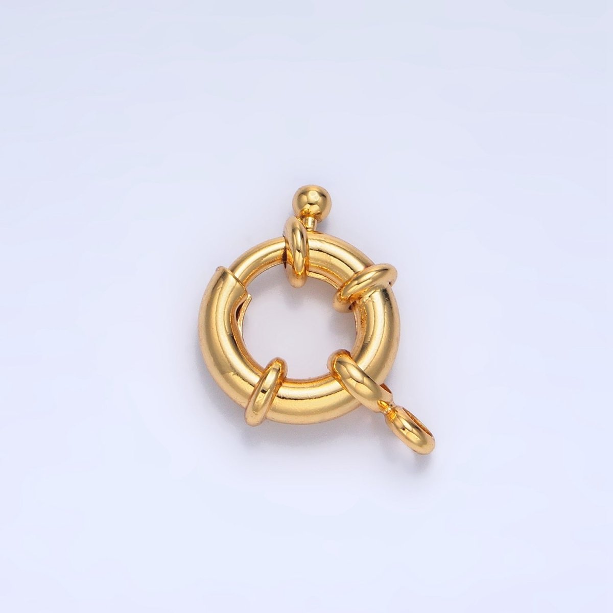 24K Gold Filled 11mm, 13mm, 15mm Single Loop Sailor Clasps Closure Findings | Z-942 Z-983 Z-941