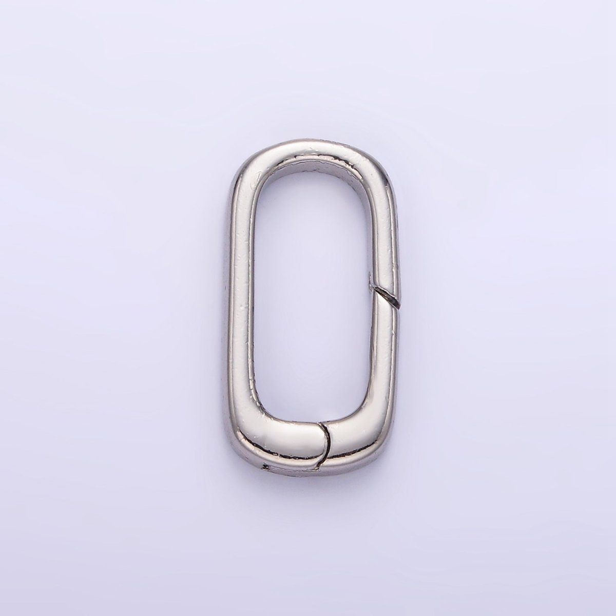 24K Gold Filled 20mm Rectangular Push Gate Findings in Gold & Silver | Z800