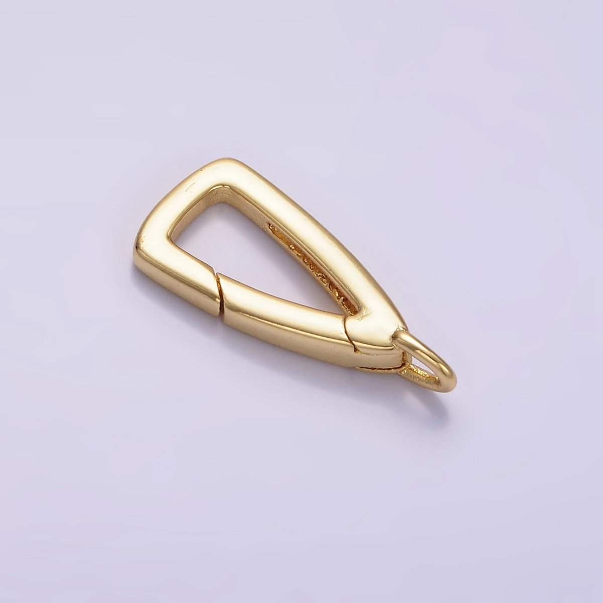 24K Gold Filled 20mm Triangle Push Gate Enhancer Findings in Gold & Silver | Z805