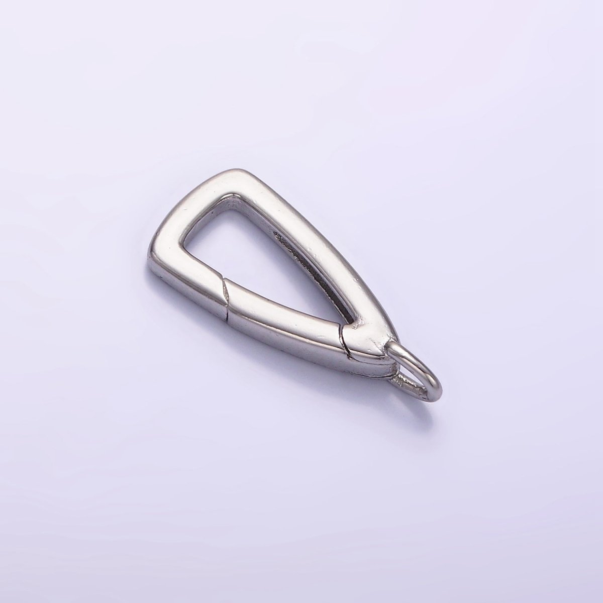 24K Gold Filled 20mm Triangle Push Gate Enhancer Findings in Gold & Silver | Z805