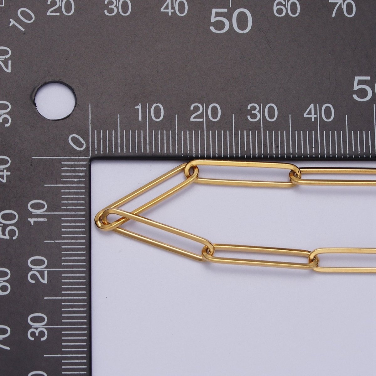 24K Gold Filled 20mm x 4.5mm Paperclip Link Gold, Silver Minimalist Unfinished Chain | ROLL-925 ROLL-926 Clearance Pricing