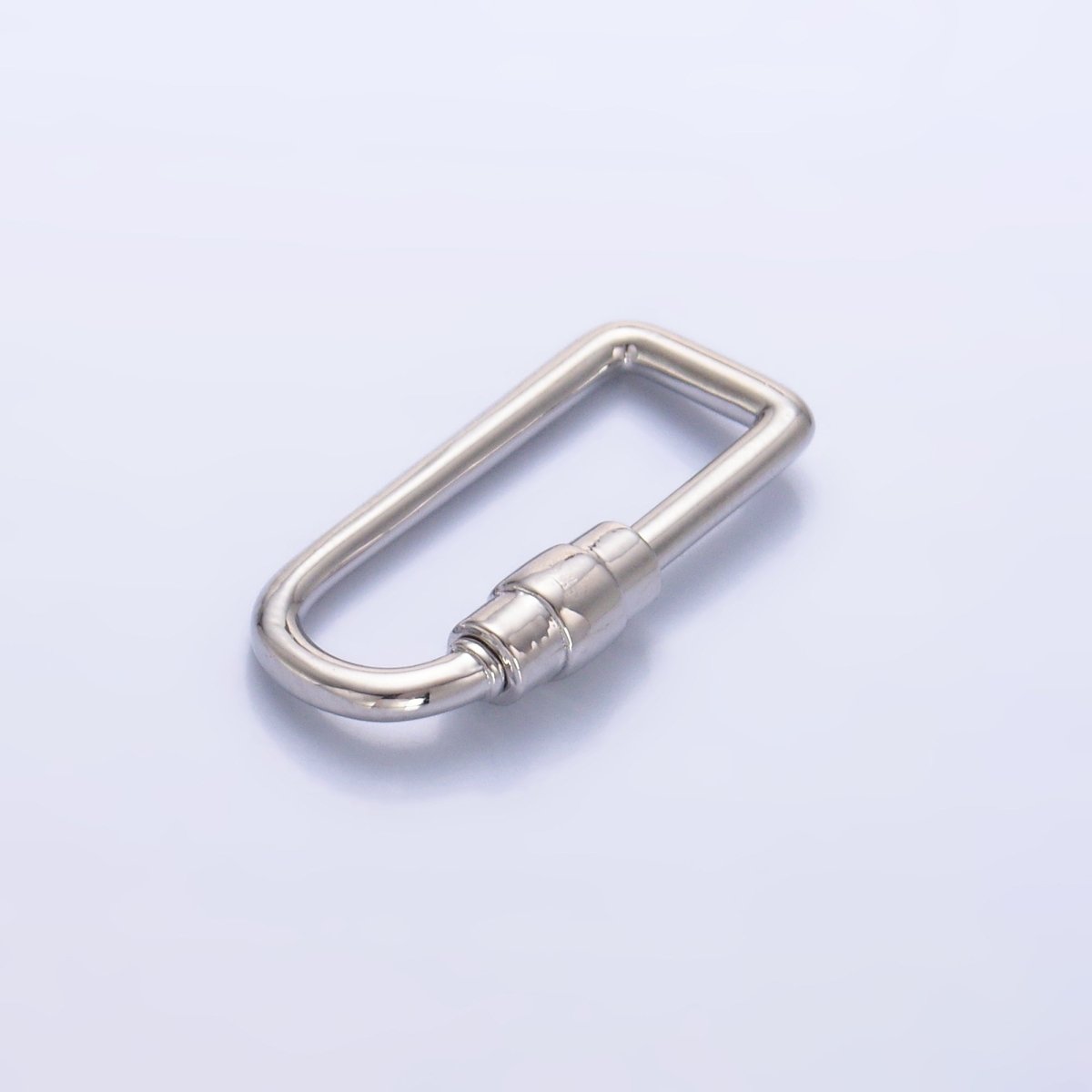 24K Gold Filled 23mm Geometric U-Oblong Carabiner Finding in Gold & Silver | Z1050