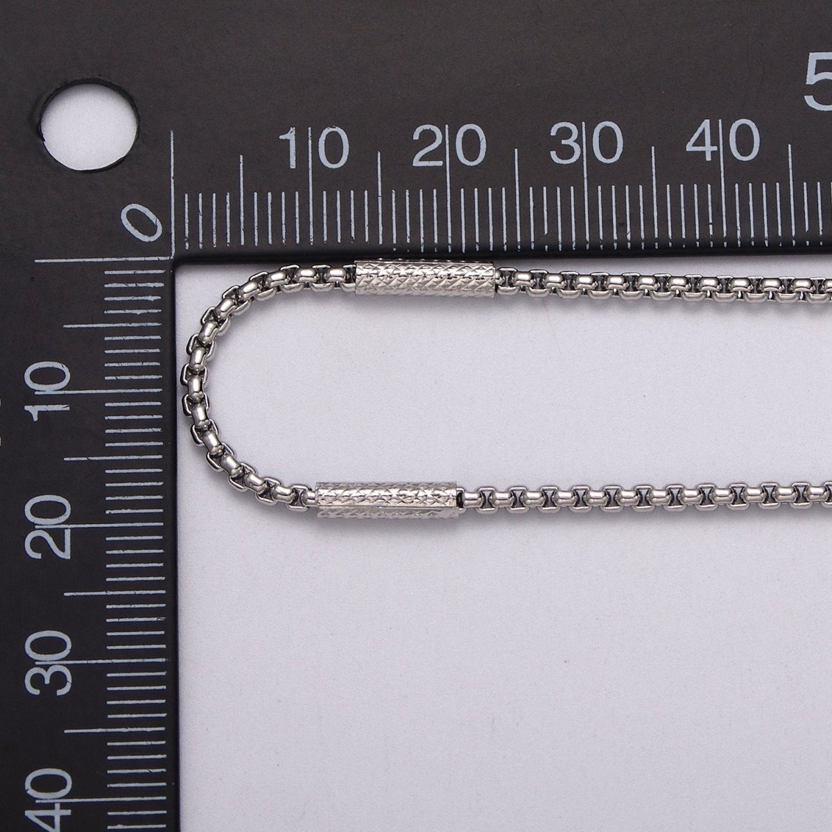 24K Gold Filled 2.5mm, 4mm Box Textured Tube Unique Unfinished Chain by Yard in Gold & Silver | ROLL-1055, -1056, ROLL-1102, -1117 Clearance Pricing