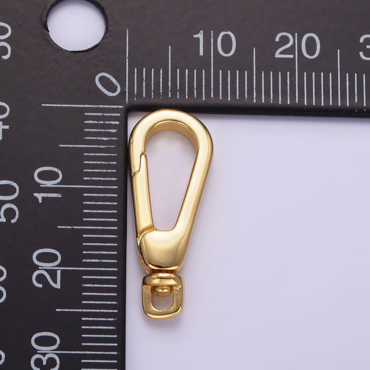 24K Gold Filled 25mm Push Lobster Clasps Spring Gate Swivel Hook Findings in Gold & Silver | Z797