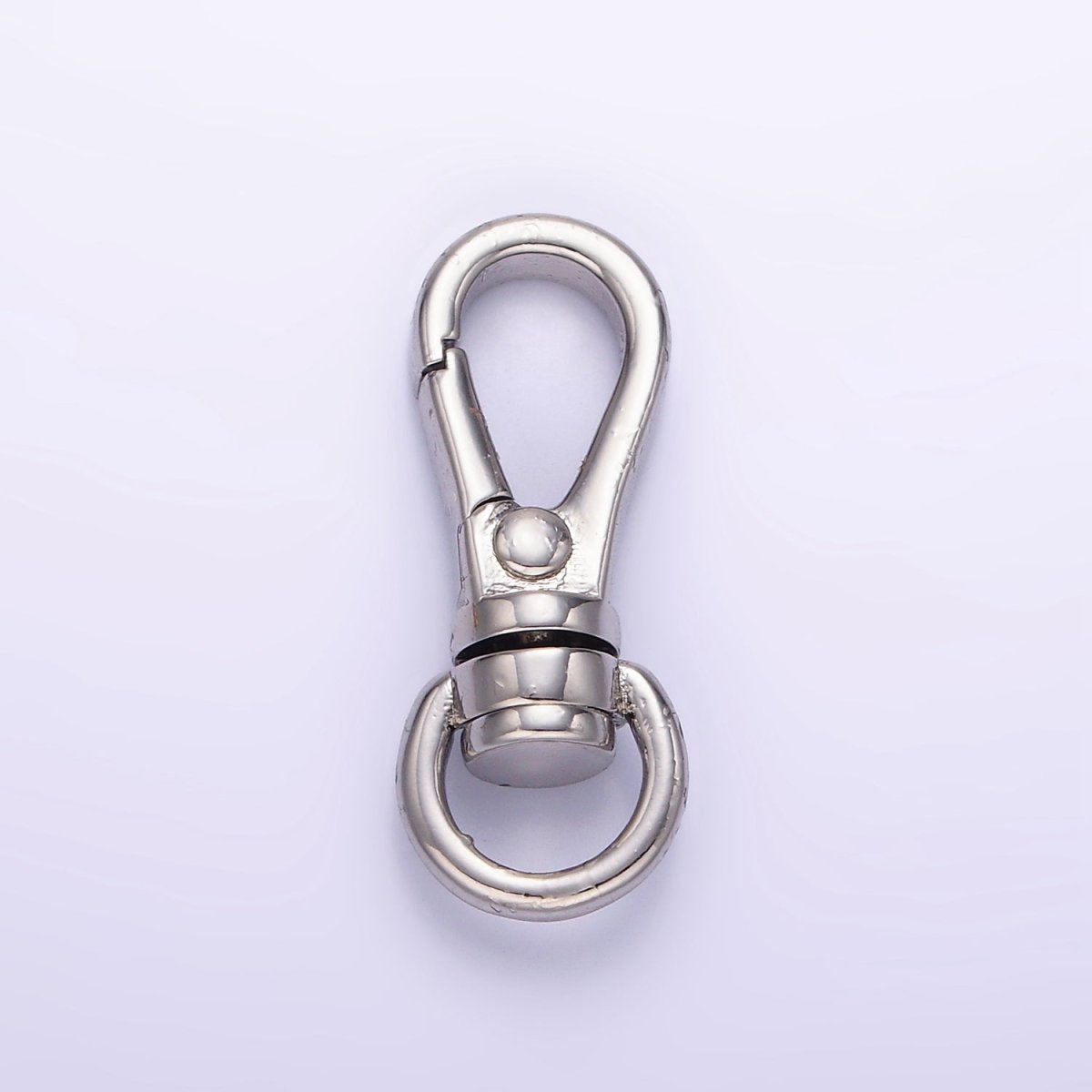 24K Gold Filled 25mm Push Spring Gate Swivel Hook Closure Findings in Gold & Silver | Z799