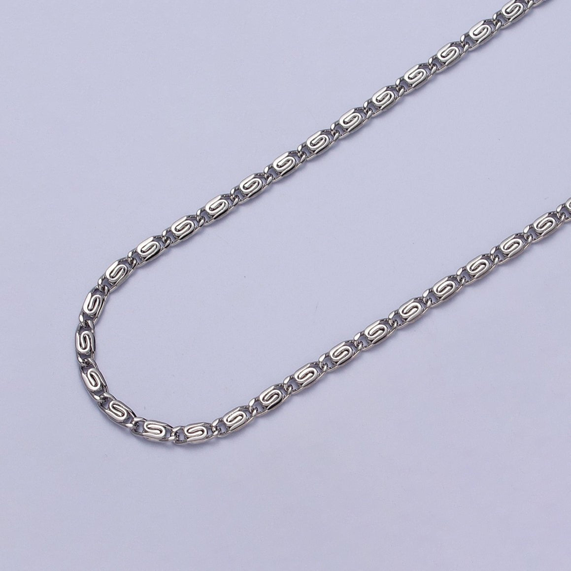 24K Gold Filled 2.5mm Scroll Unfinished Chain in Gold & Silver | ROLL-955 ROLL-956 Clearance Pricing