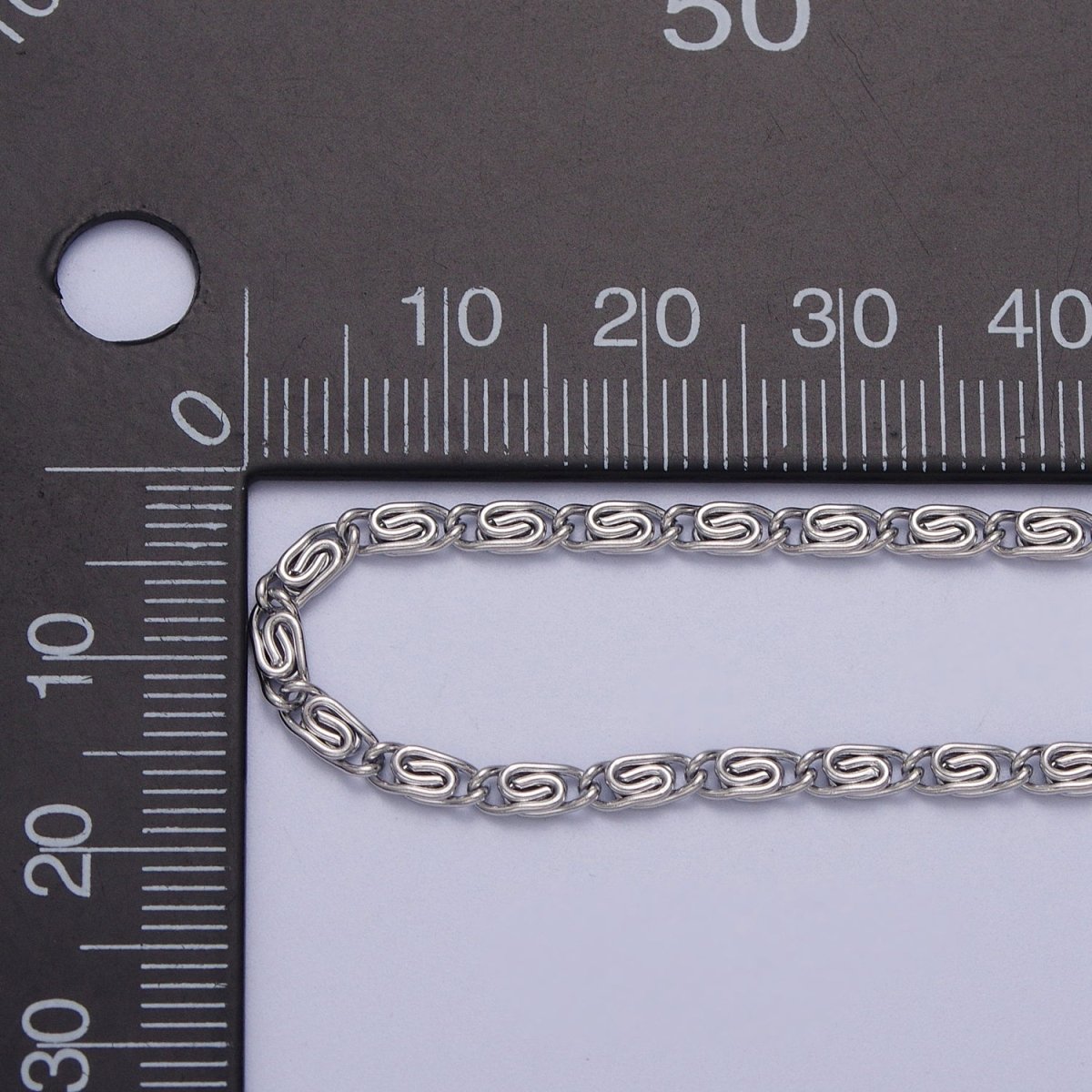 24k Gold Filled 2.6mm Gold & Silver Scroll Chain in 16, 18, 20 Inch Length Necklace | WA-1482 to WA-1489 Clearance Pricing