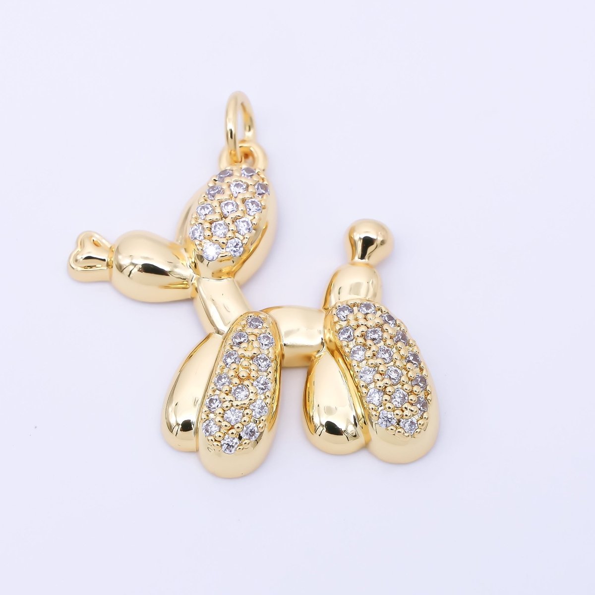 24K Gold Filled 28mm Micro Paved CZ Pinata Party Horse Balloon Animal ...