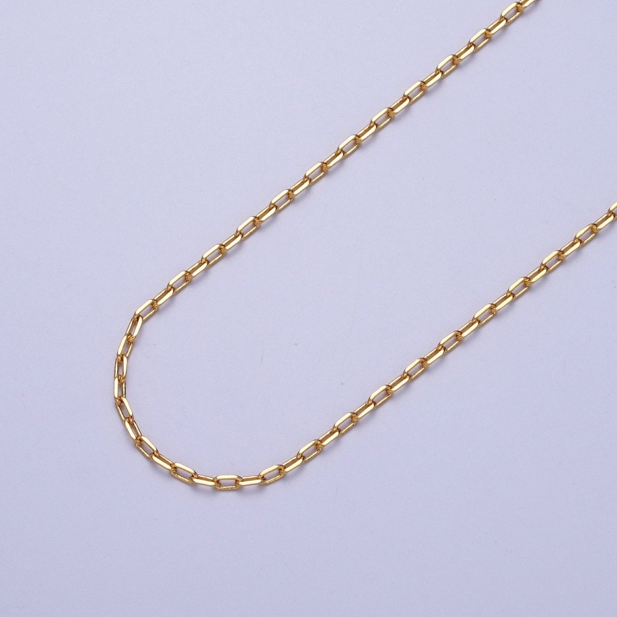 24K Gold Filled 2mm Cable Unfinished Chain in Gold & Silver | ROLL-899, ROLL-900 Clearance Pricing