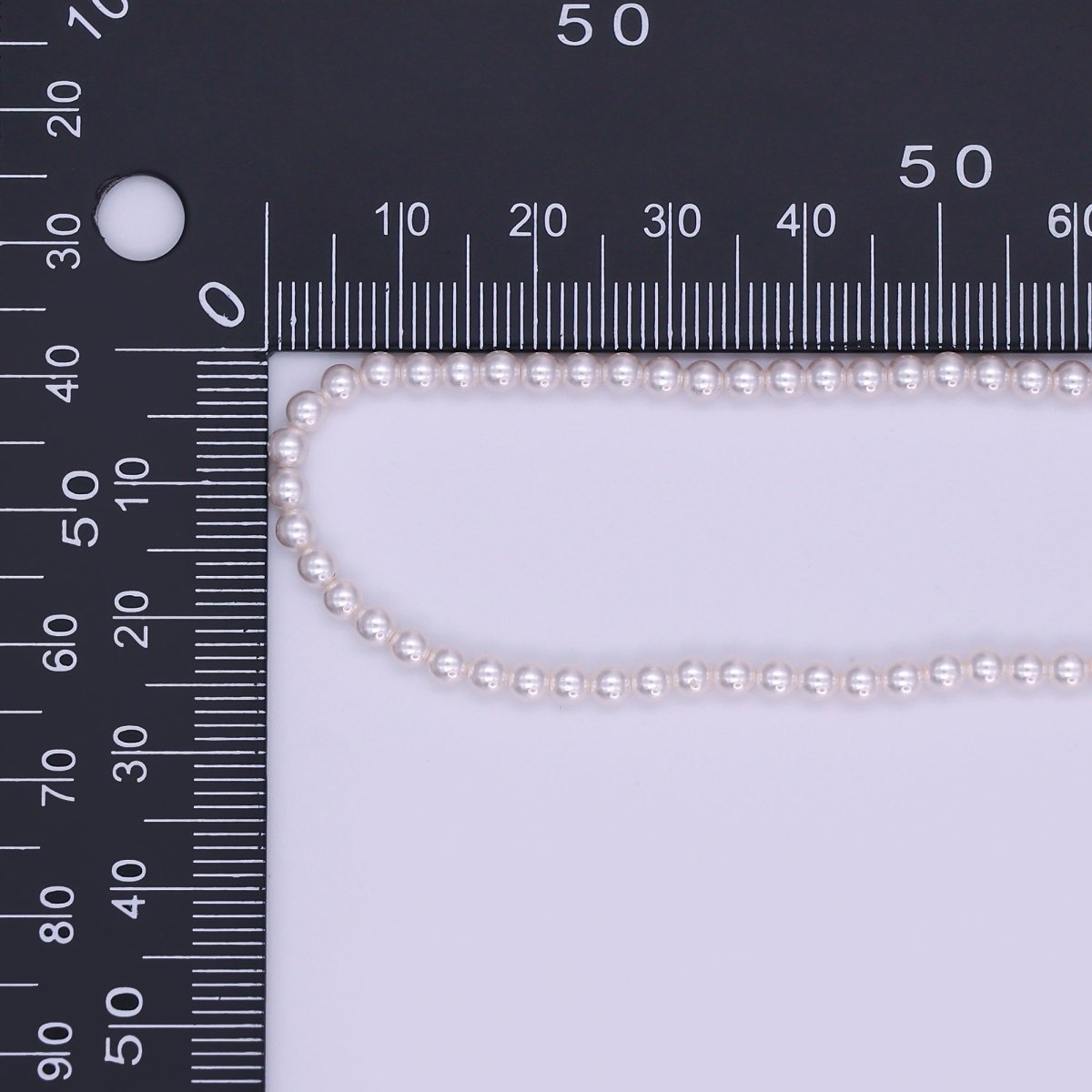 24K Gold Filled 3m Off - White Shell Pearl Bead Gemstone 17 Inch Necklace | WA - 3049 - DLUXCA