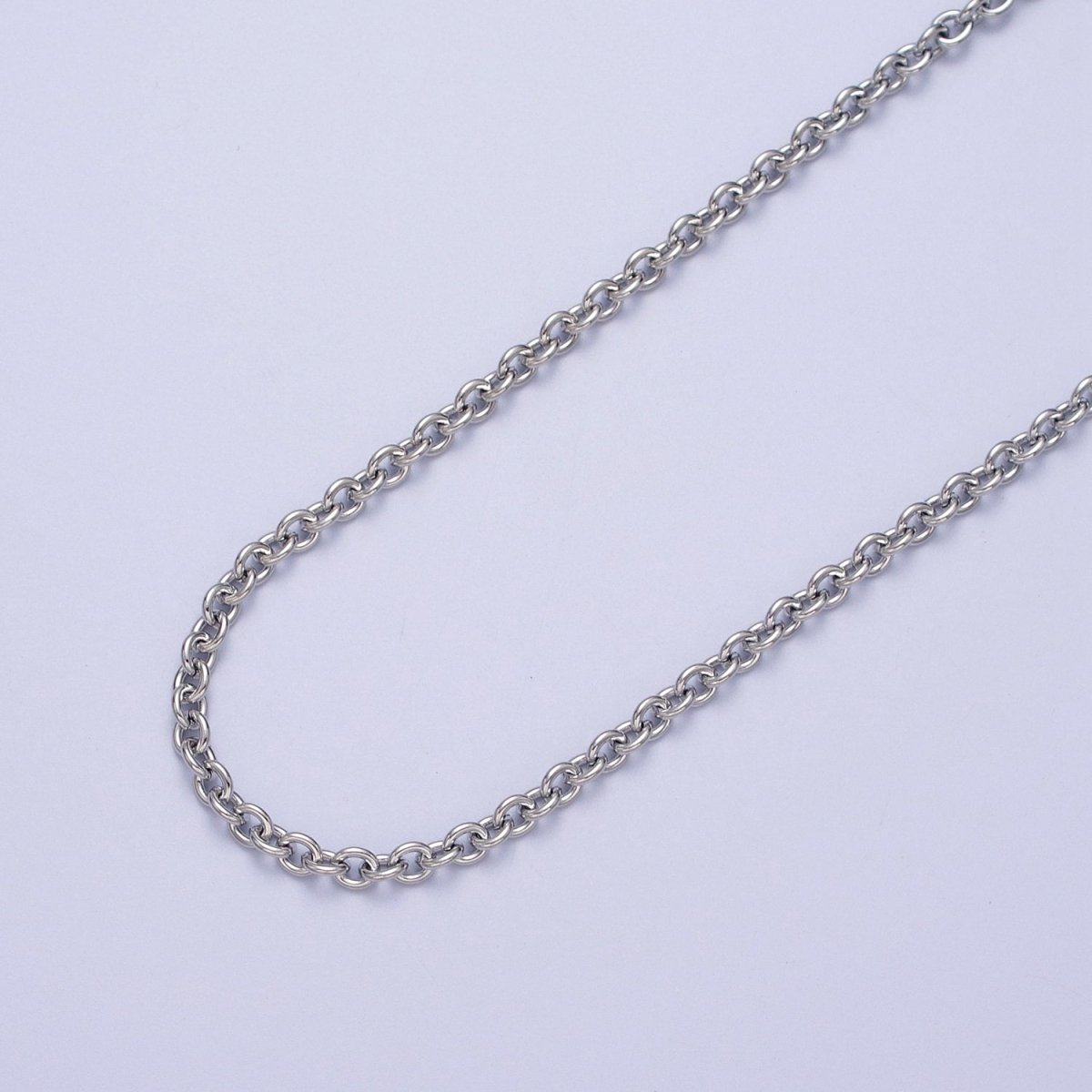 24K Gold Filled 3mm Mini Rolo Unfinished Chain in Gold & Silver | ROLL-907, ROLL-908 Clearance Pricing