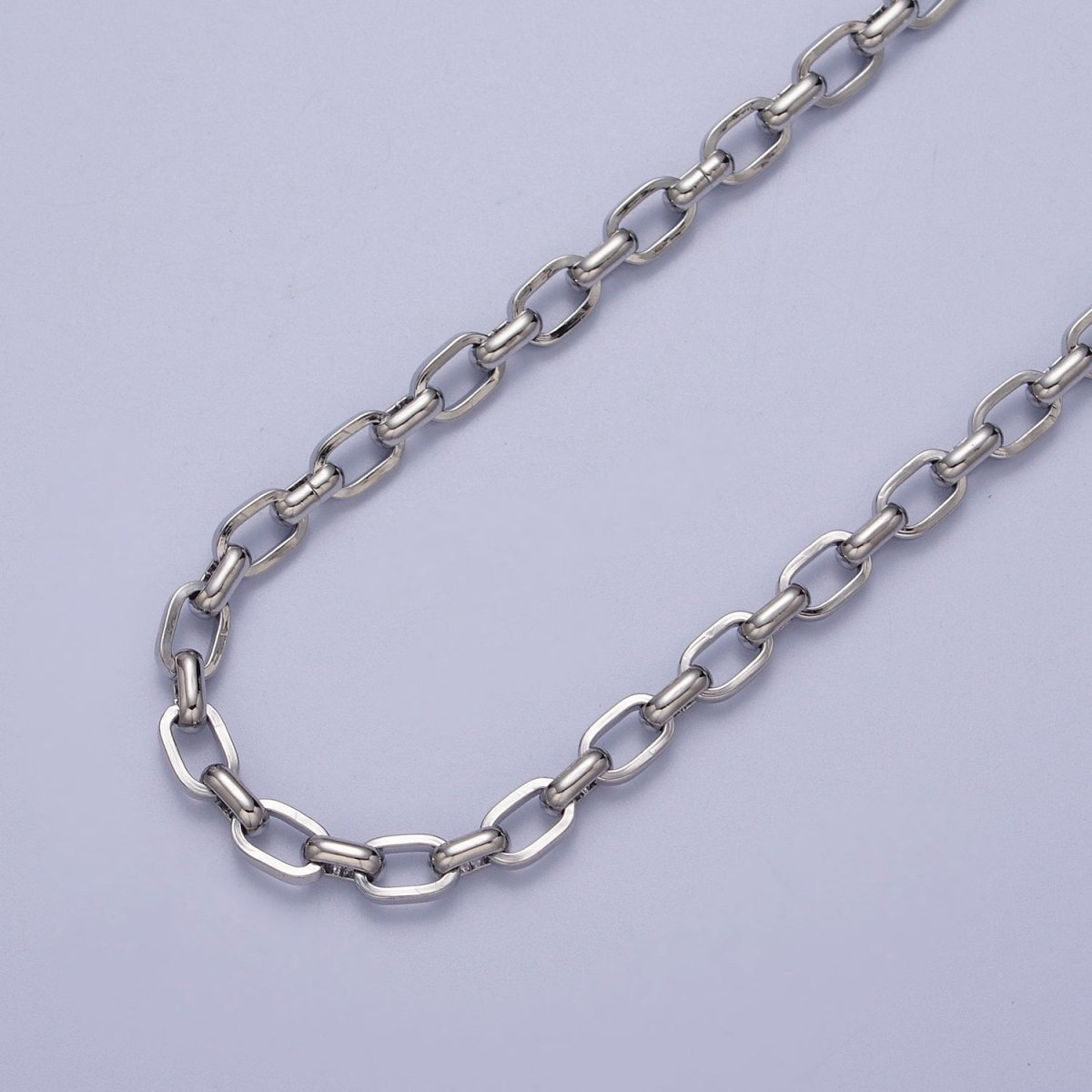 24K Gold Filled 4.4mm Unfinished Cable Chain in Gold & Silver | ROLL-1002 ROLL-1003 Clearance Pricing