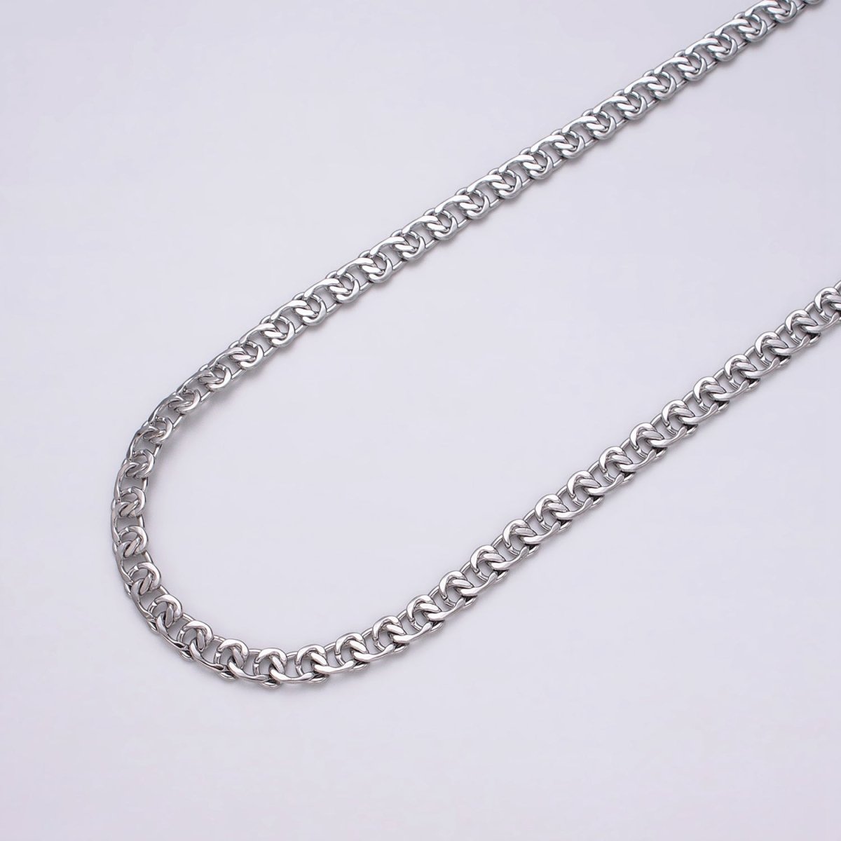 24k Gold Filled 5.8mm Twist Cable Chain Cable Link Unfinished Yard Chain in Gold & Silver | ROLL-1299 ROLL-1300 Clearance Pricing