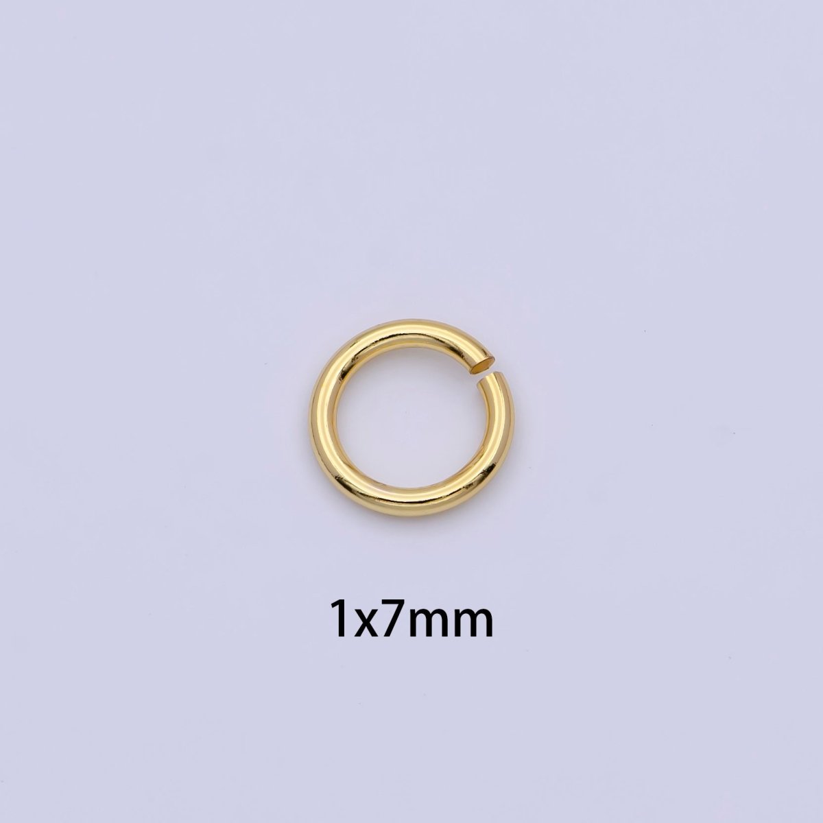 24K Gold Filled 5mm, 6mm, 7mm, 8mm (18 Gauge) Jump Ring Jewelry Making Supply | SP-1560 ~ SP1563-15
