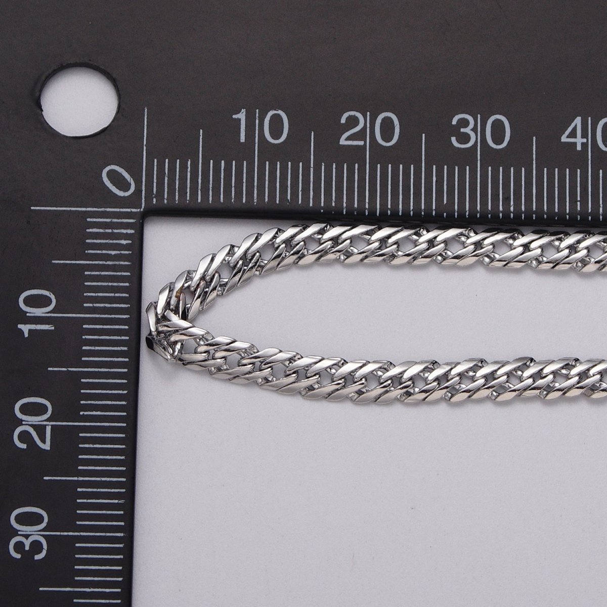 24k Gold Filled 5mm, 8mm Diamond-Cut Flat Double Curb Unfinished Designed Chain by Yard in Gold & Silver | ROLL-1050, -1047, -1103, -1105 1115 1339 Clearance Pricing