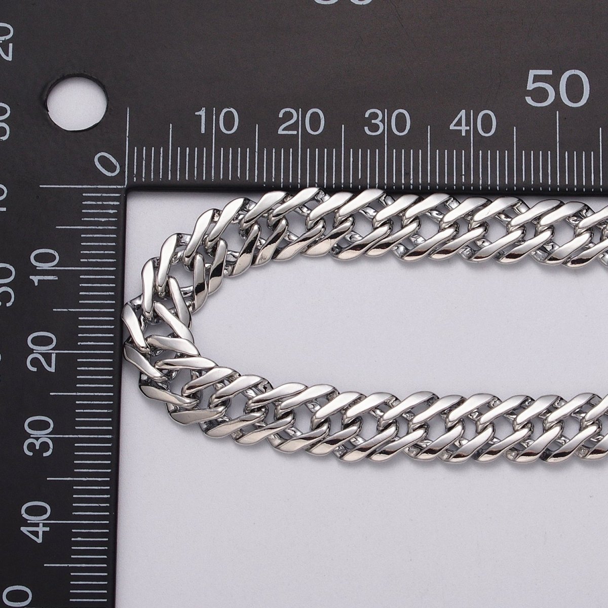 24k Gold Filled 5mm, 8mm Diamond-Cut Flat Double Curb Unfinished Designed Chain by Yard in Gold & Silver | ROLL-1050, -1047, -1103, -1105 1115 1339 Clearance Pricing