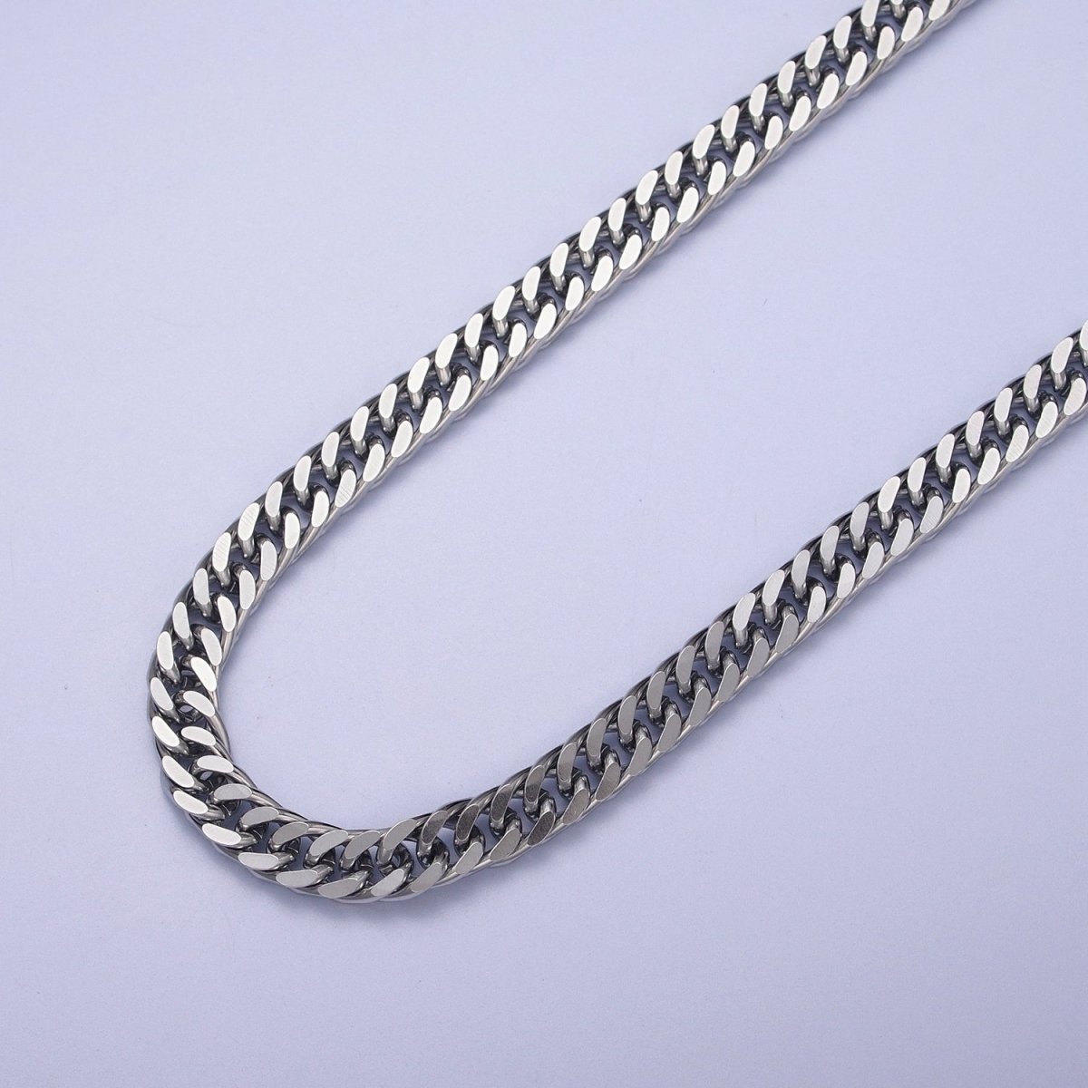 24K Gold Filled 6mm Boxy Square Curb Gold & Silver Unfinished Chain | ROLL-933 ROLL-934 Clearance Pricing