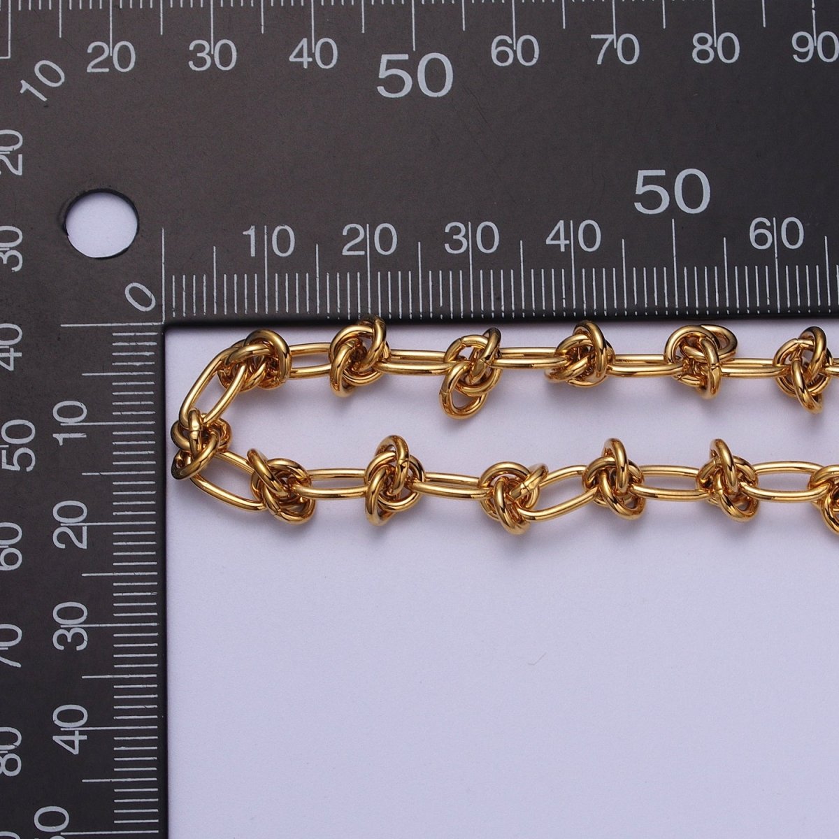 24K Gold Filled 8mm, 13mm Designed Oval Round Unfinished Chain in Gold & Silver | ROLL-994 ROLL-995, ROLL-960 ROLL-961 Clearance Pricing