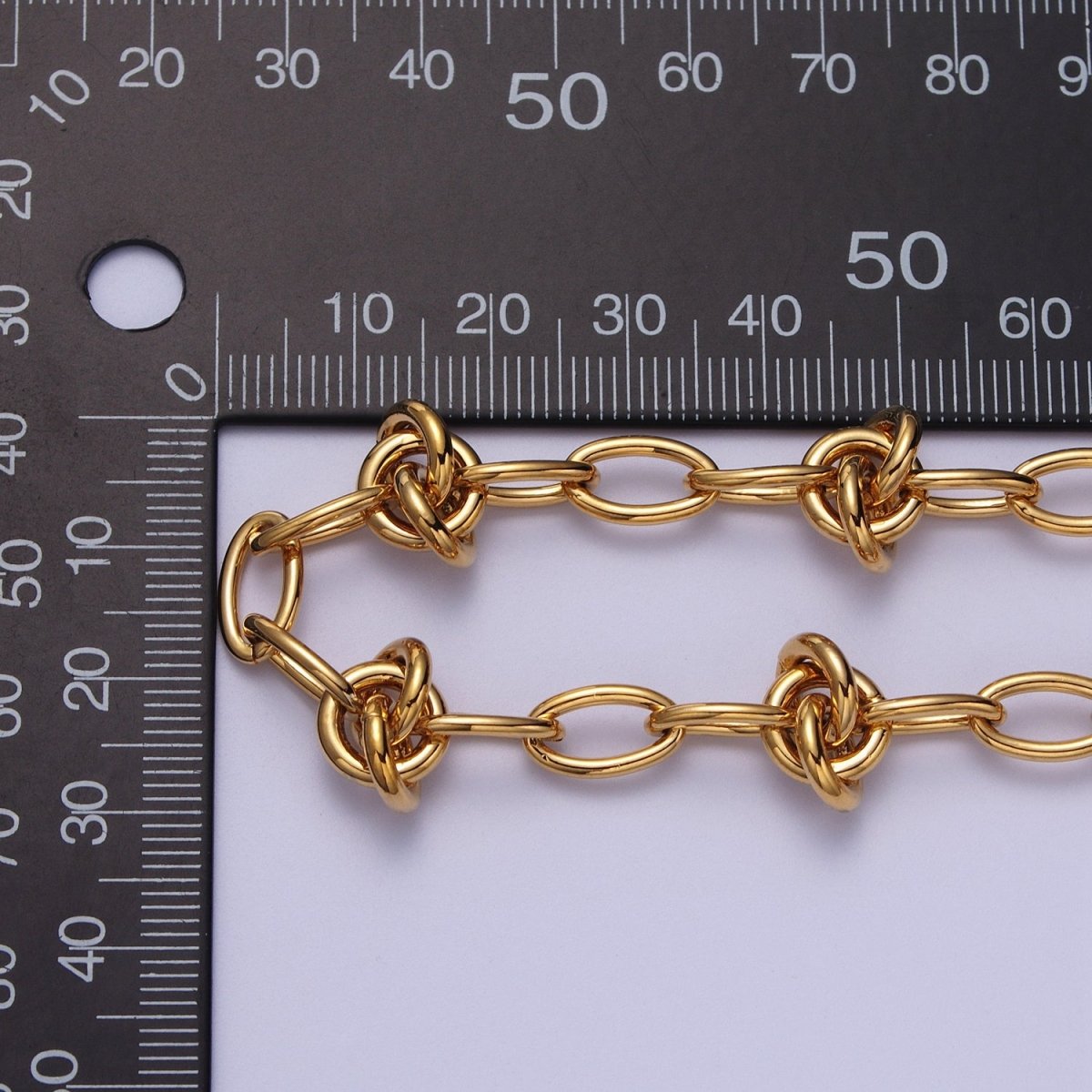 24K Gold Filled 8mm, 13mm Designed Oval Round Unfinished Chain in Gold & Silver | ROLL-994 ROLL-995, ROLL-960 ROLL-961 Clearance Pricing