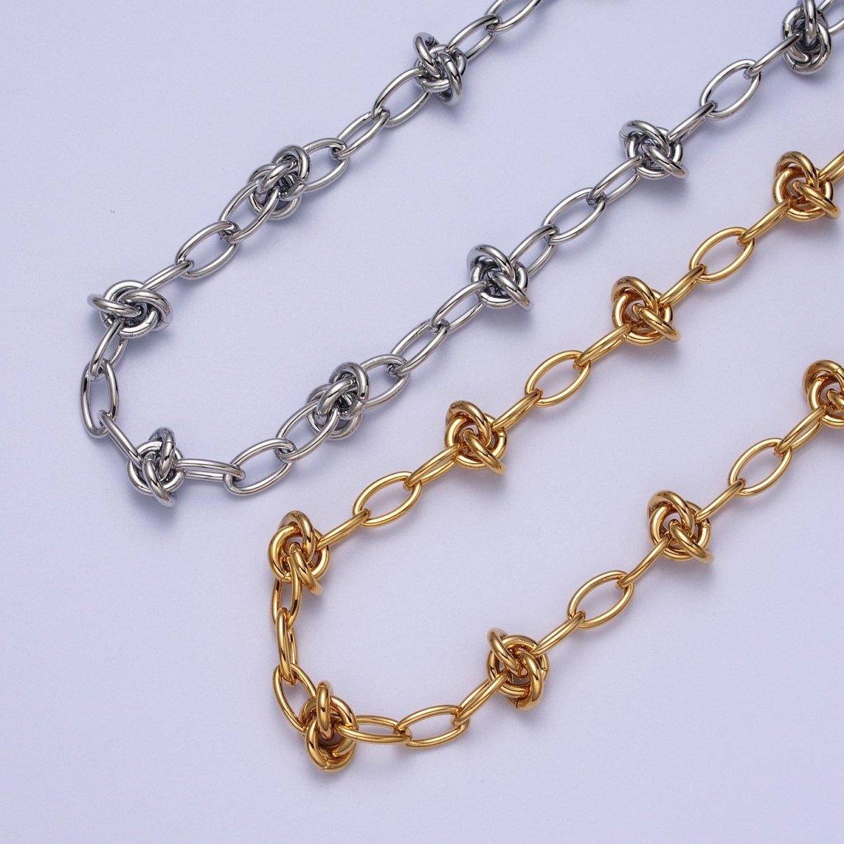 24K Gold Filled 8mm, 13mm Designed Oval Round Unfinished Chain in Gold & Silver | ROLL-994 ROLL-995, ROLL-960 ROLL-961 Clearance Pricing